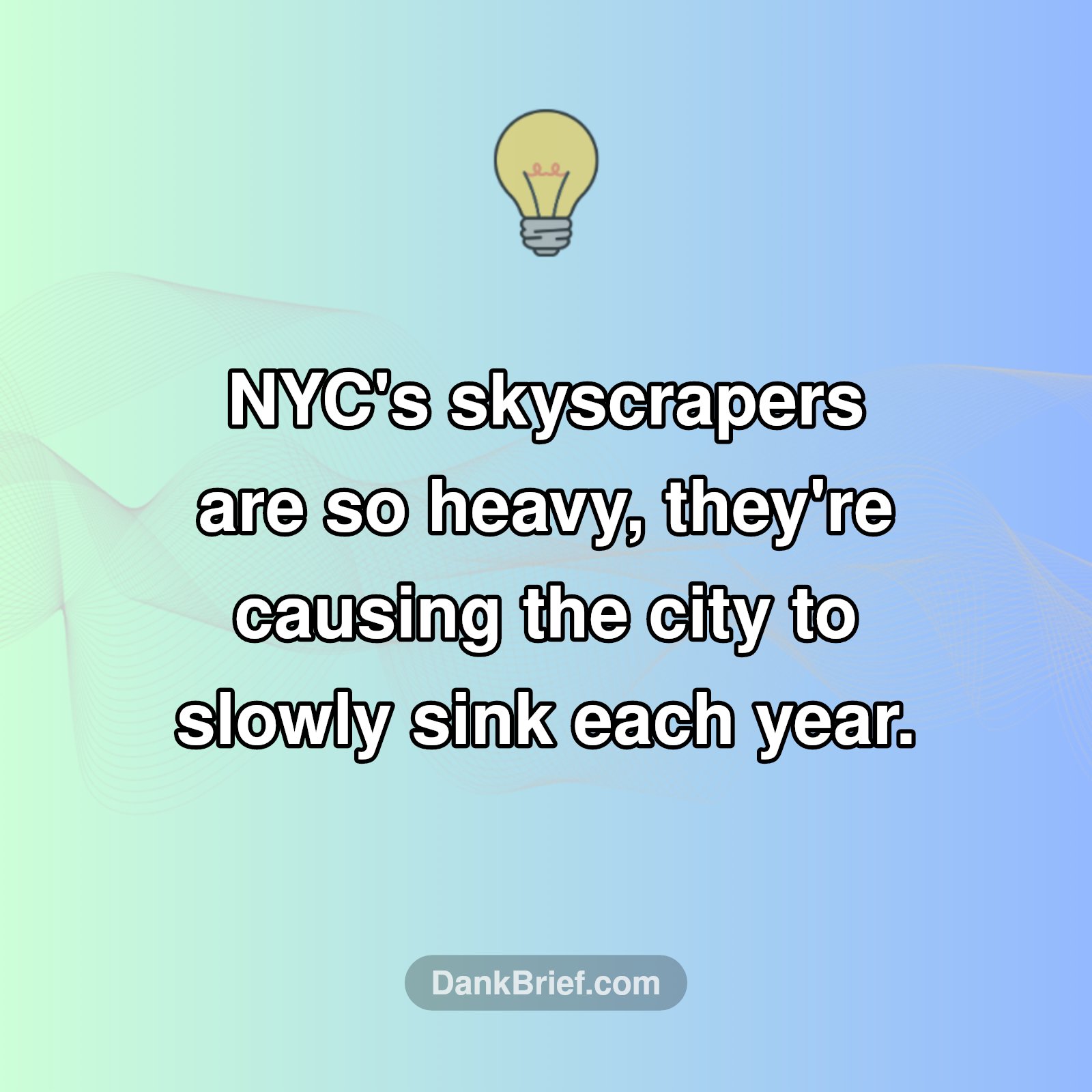 Wait, NYC is Sinking?!