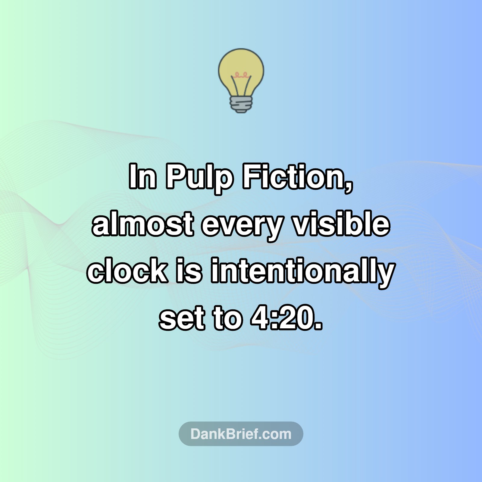 Pulp Fiction's Secret Time Code