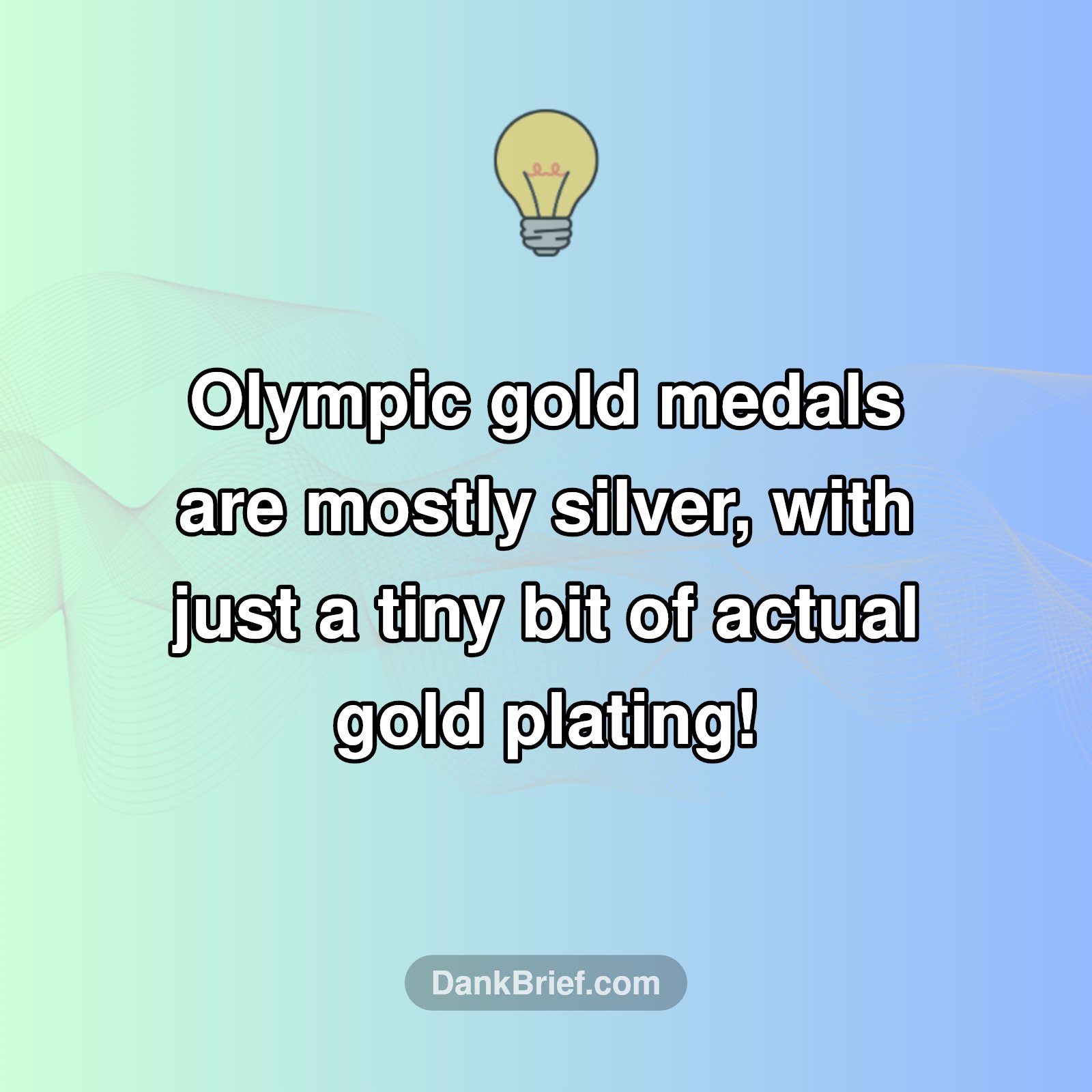 Olympic Gold Medals Aren't Really Gold?!