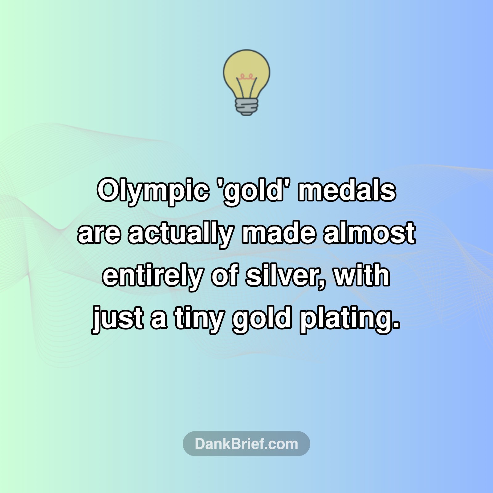 Your 'Gold' Medal Is Mostly Silver?!