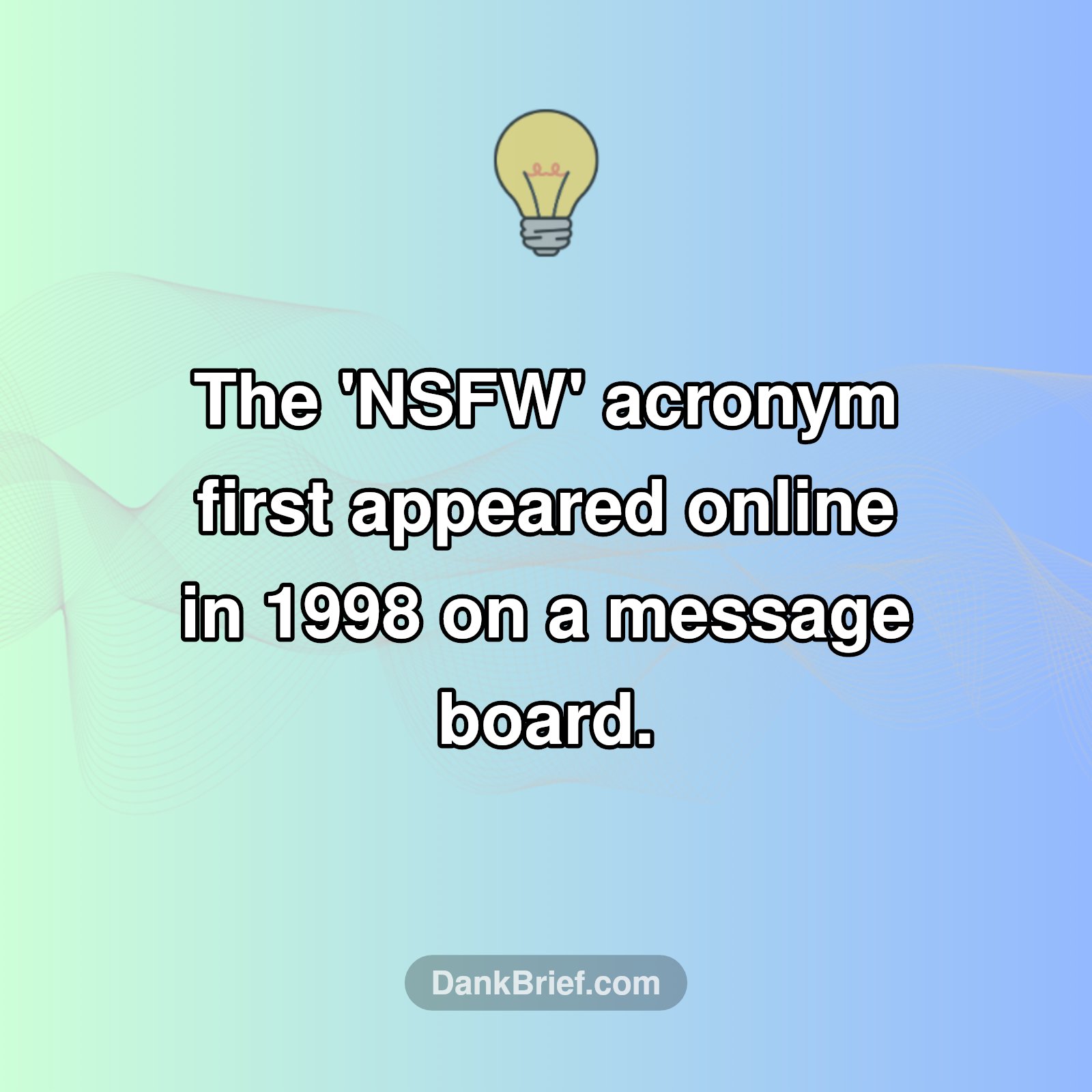 The OG 'NSFW' Warning?