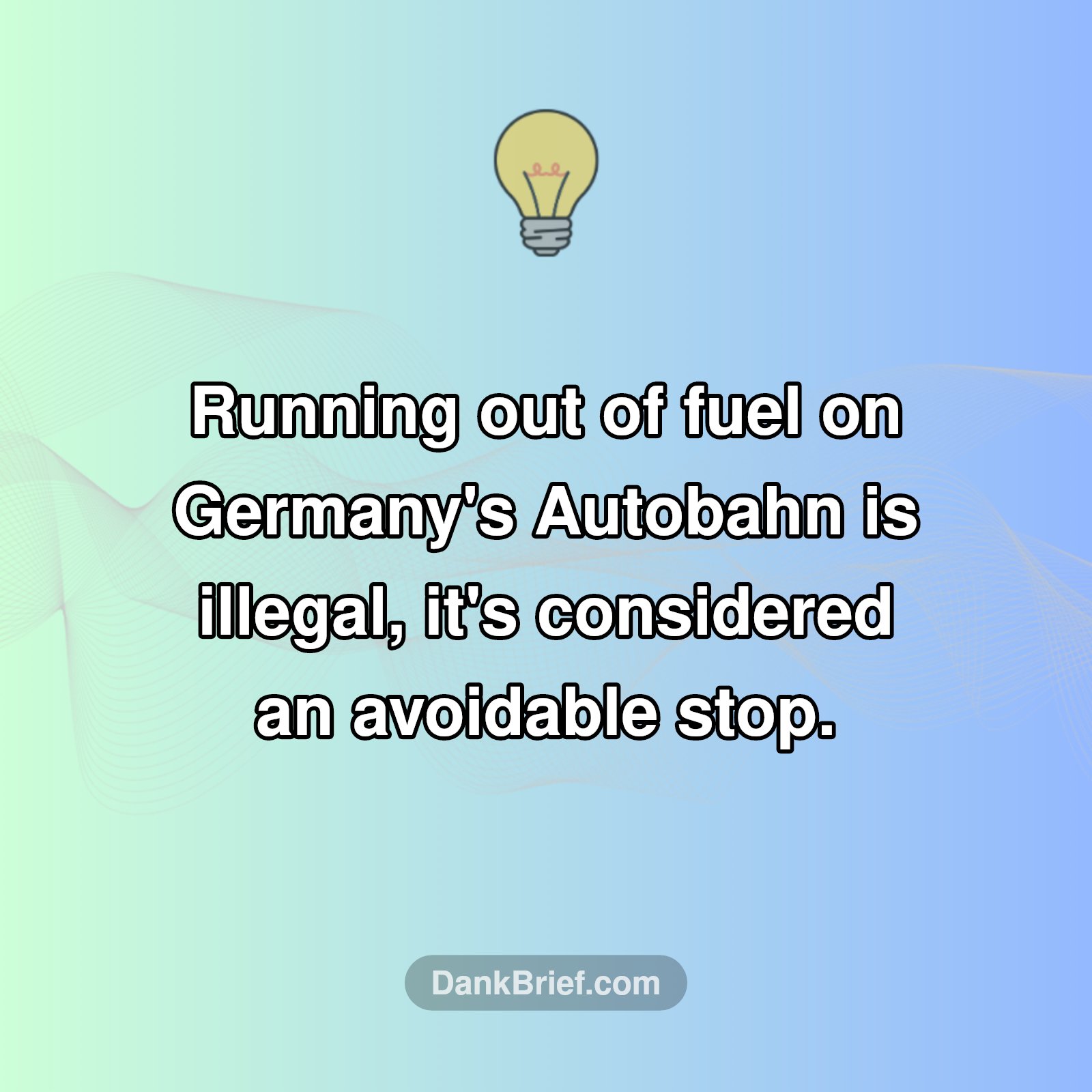 Autobahn Rules: Fuel Fail?
