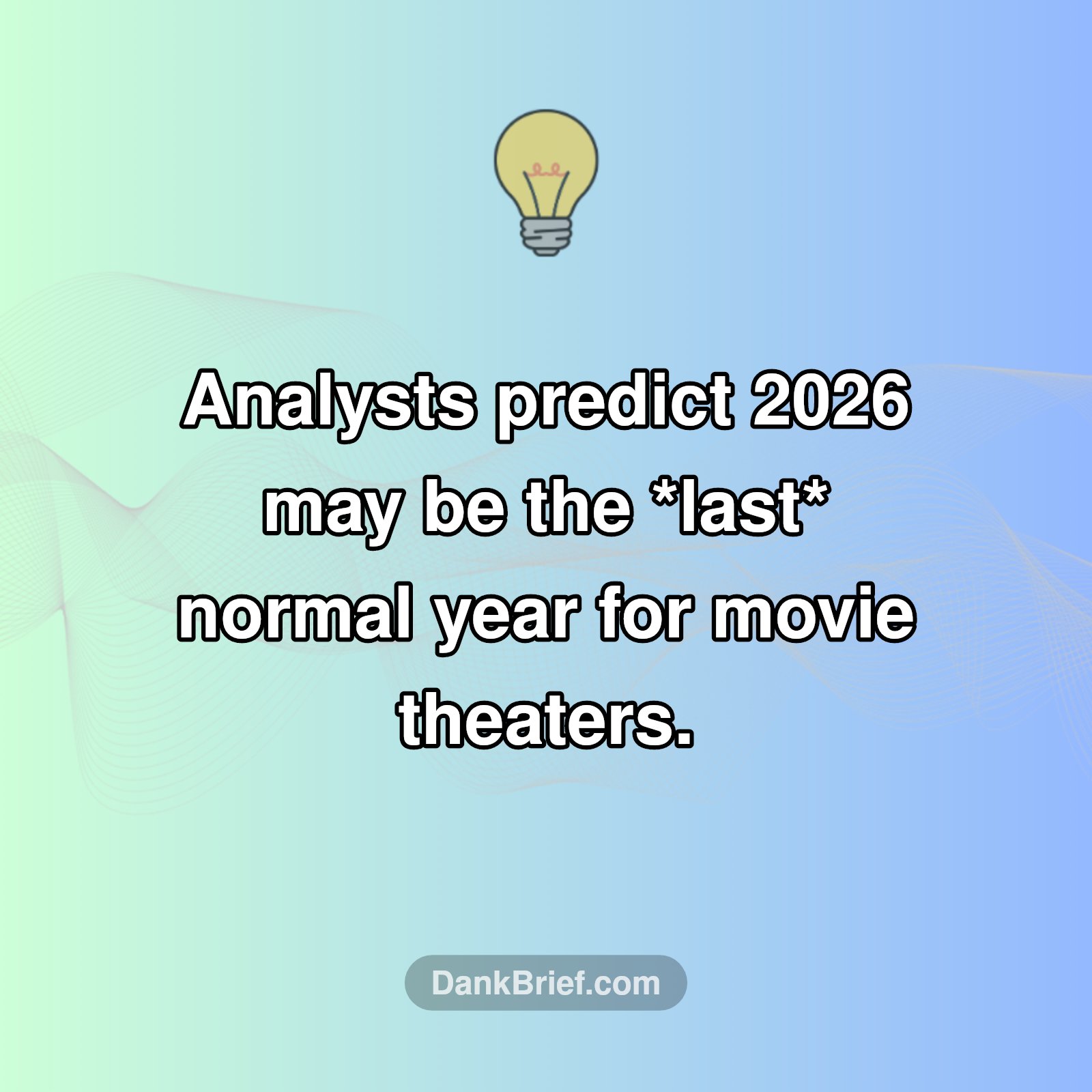 The End of Cinema as We Know It?