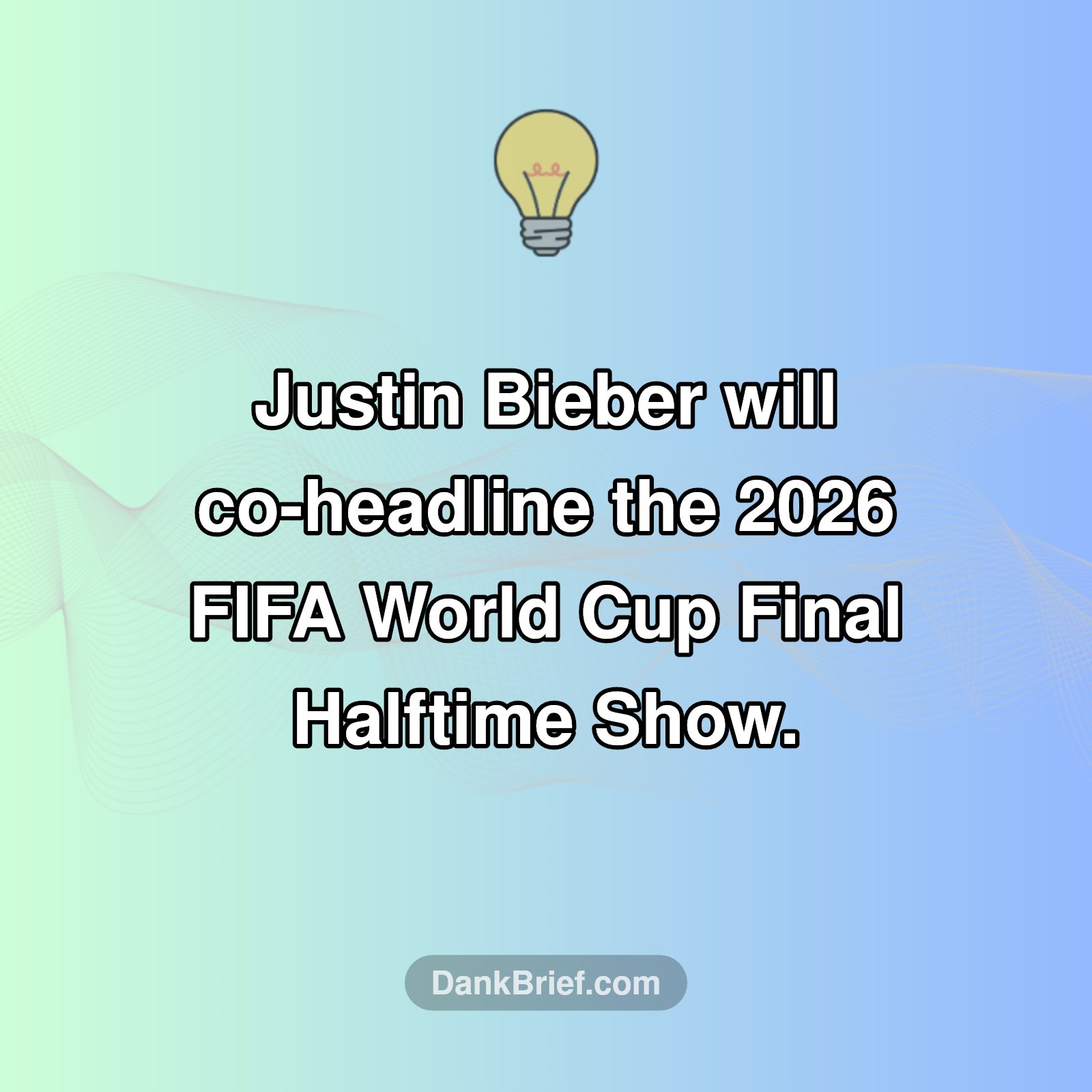 Bieber at the World Cup?!