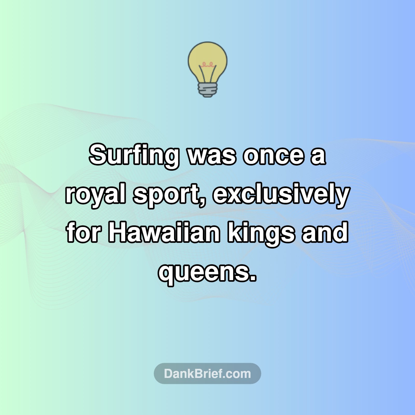 👑 Surf's Up... For Royalty Only?