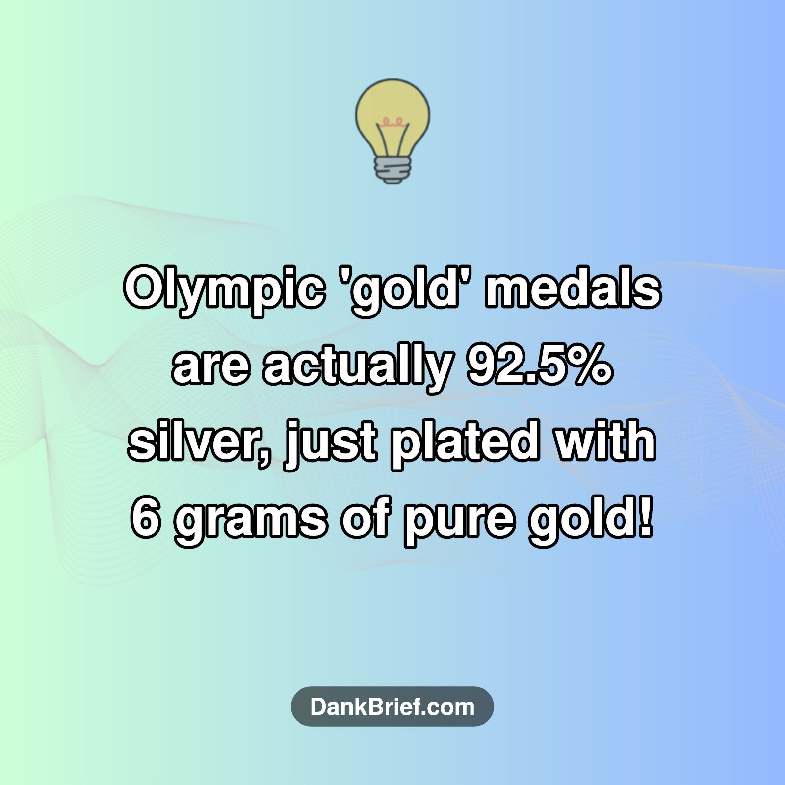 Your 'Gold' Medal Is Mostly... Silver?!