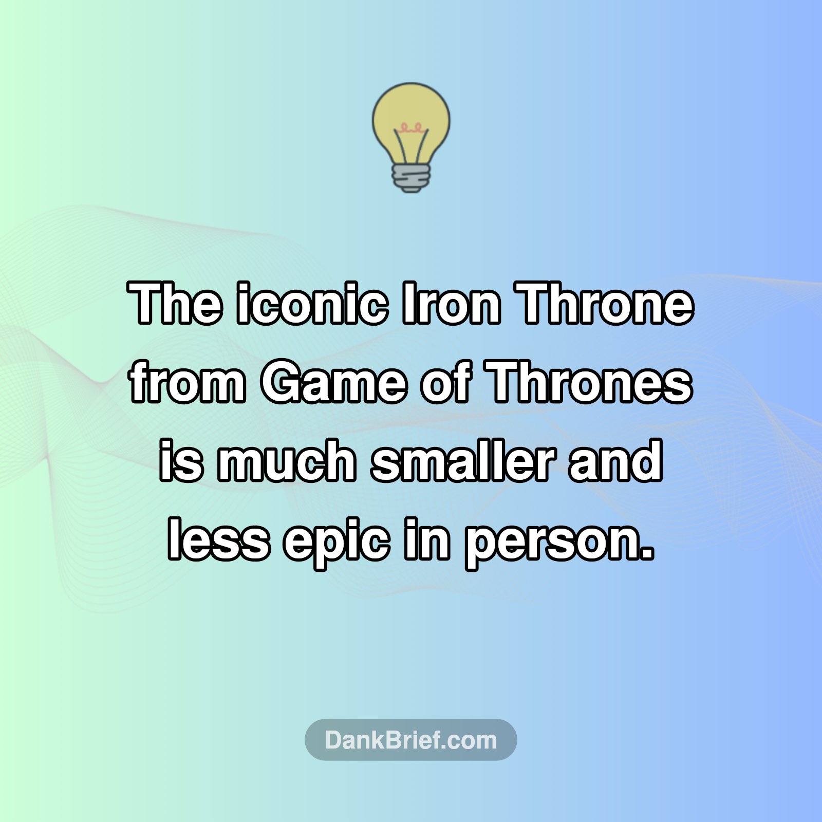 GOT Throne: Not So Grand IRL?!