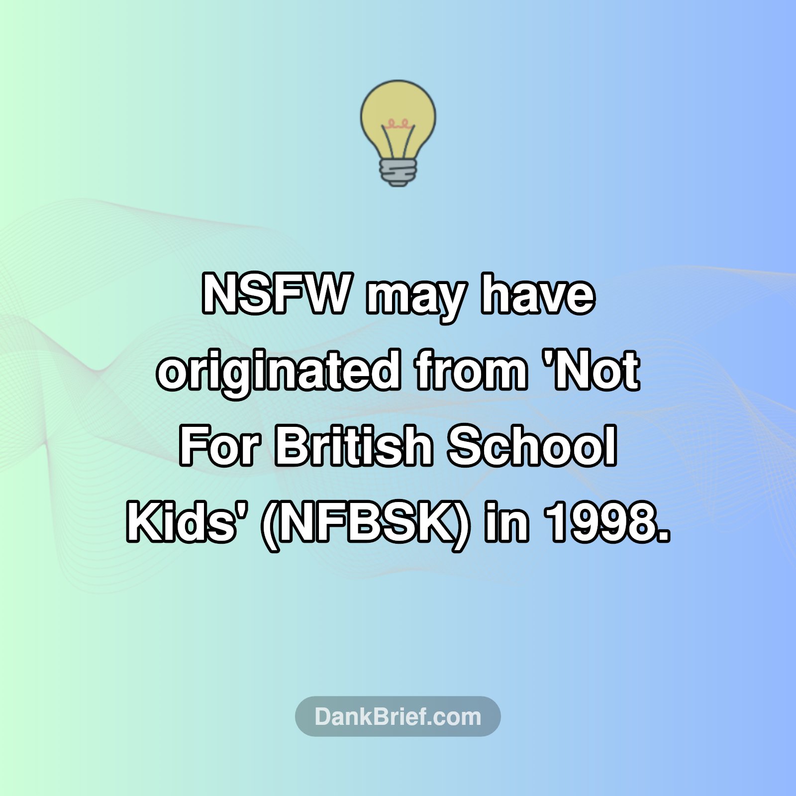 The Surprising Origin of 'NSFW'