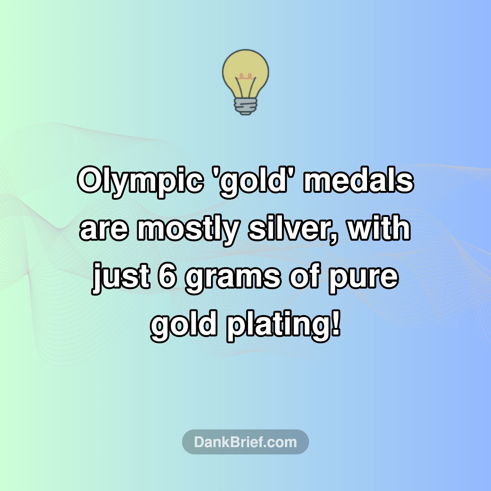Olympic Gold Isn't 100% Gold?!