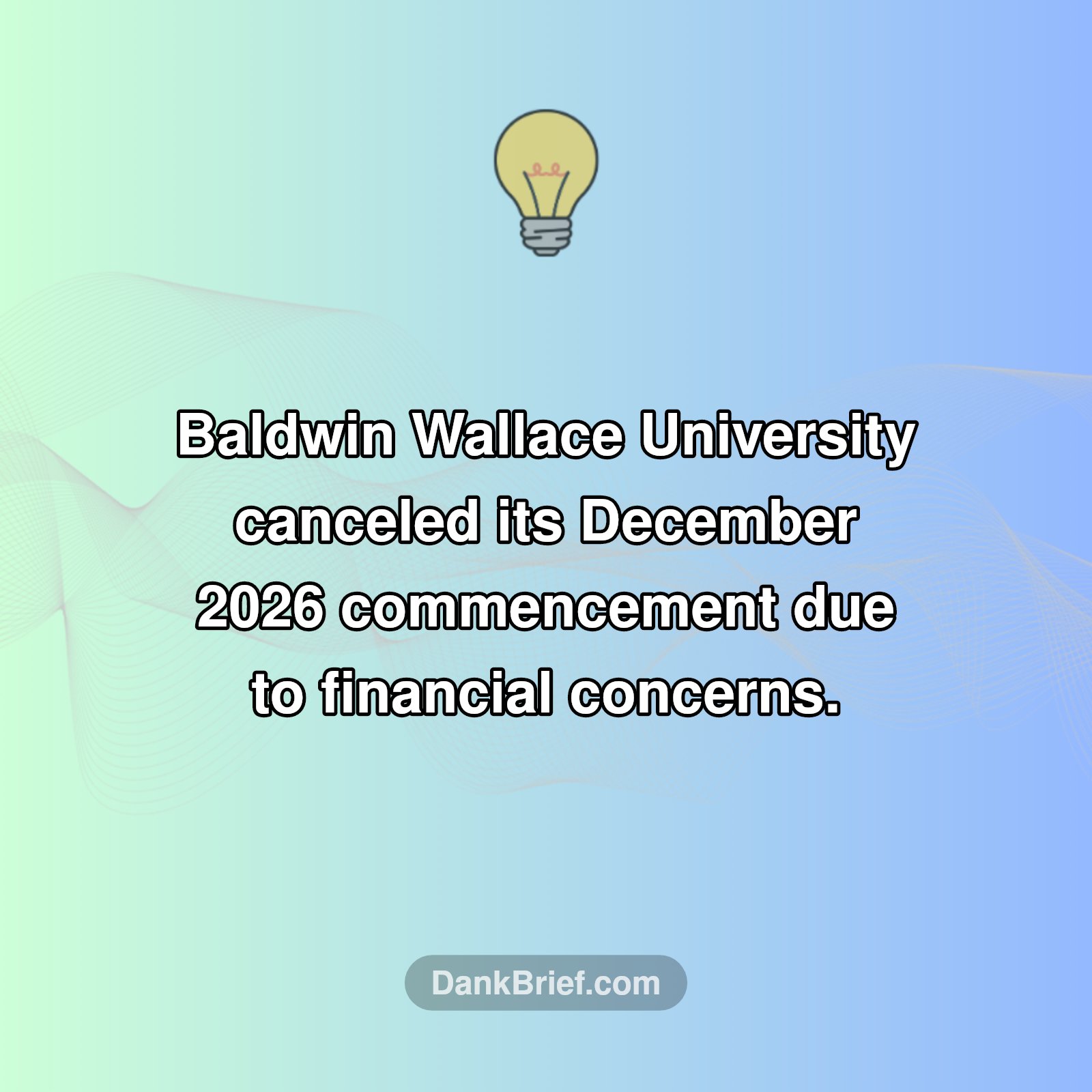 University Cancels Commencement: A Sign of the Times?