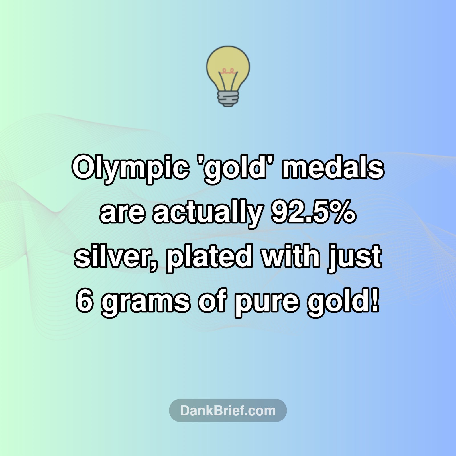 Your 'Gold' Medal Is Mostly Silver?!