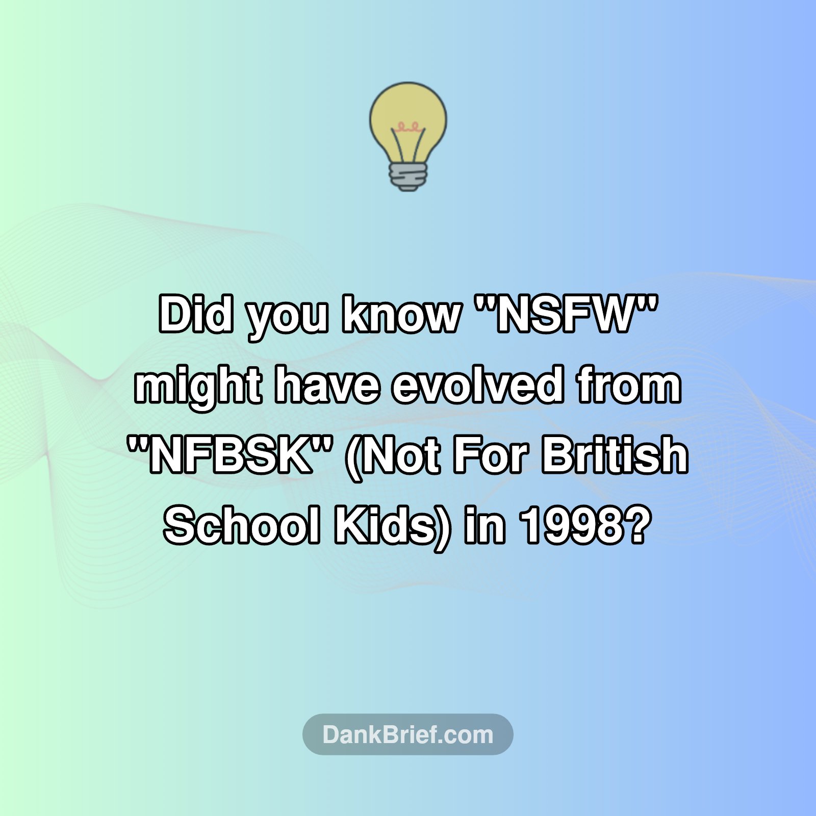 The Surprising Origin of 'NSFW'