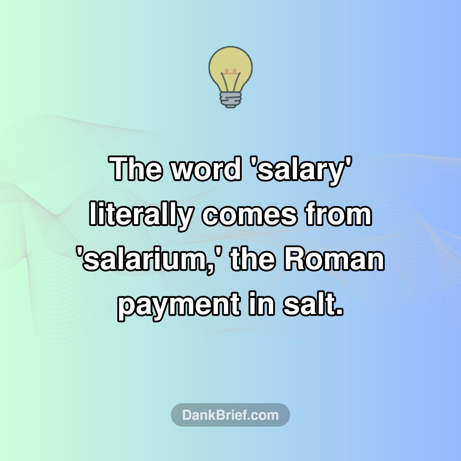 Your Salary Was Once... Salt?!