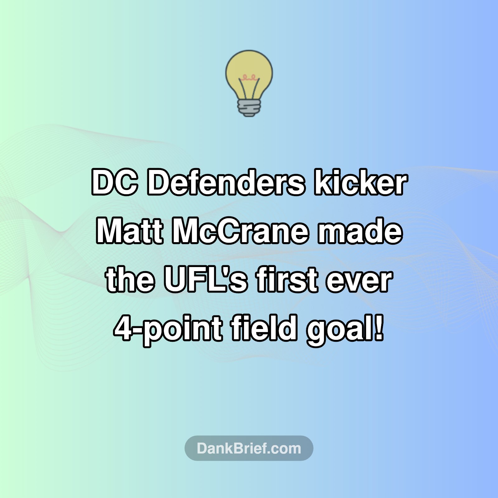 UFL History Made!