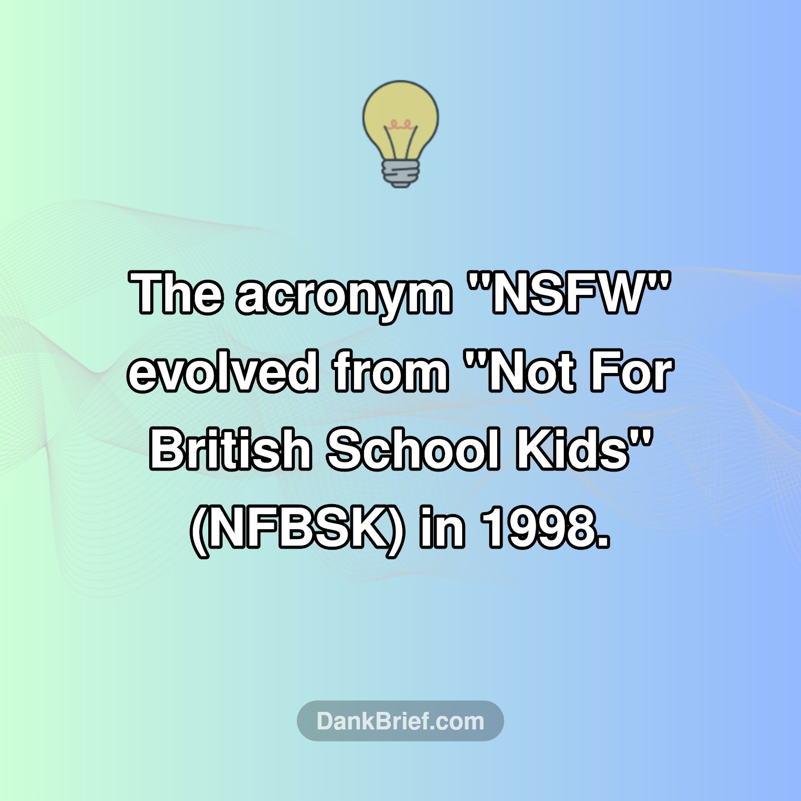 The Secret Origin of 'NSFW' Revealed!