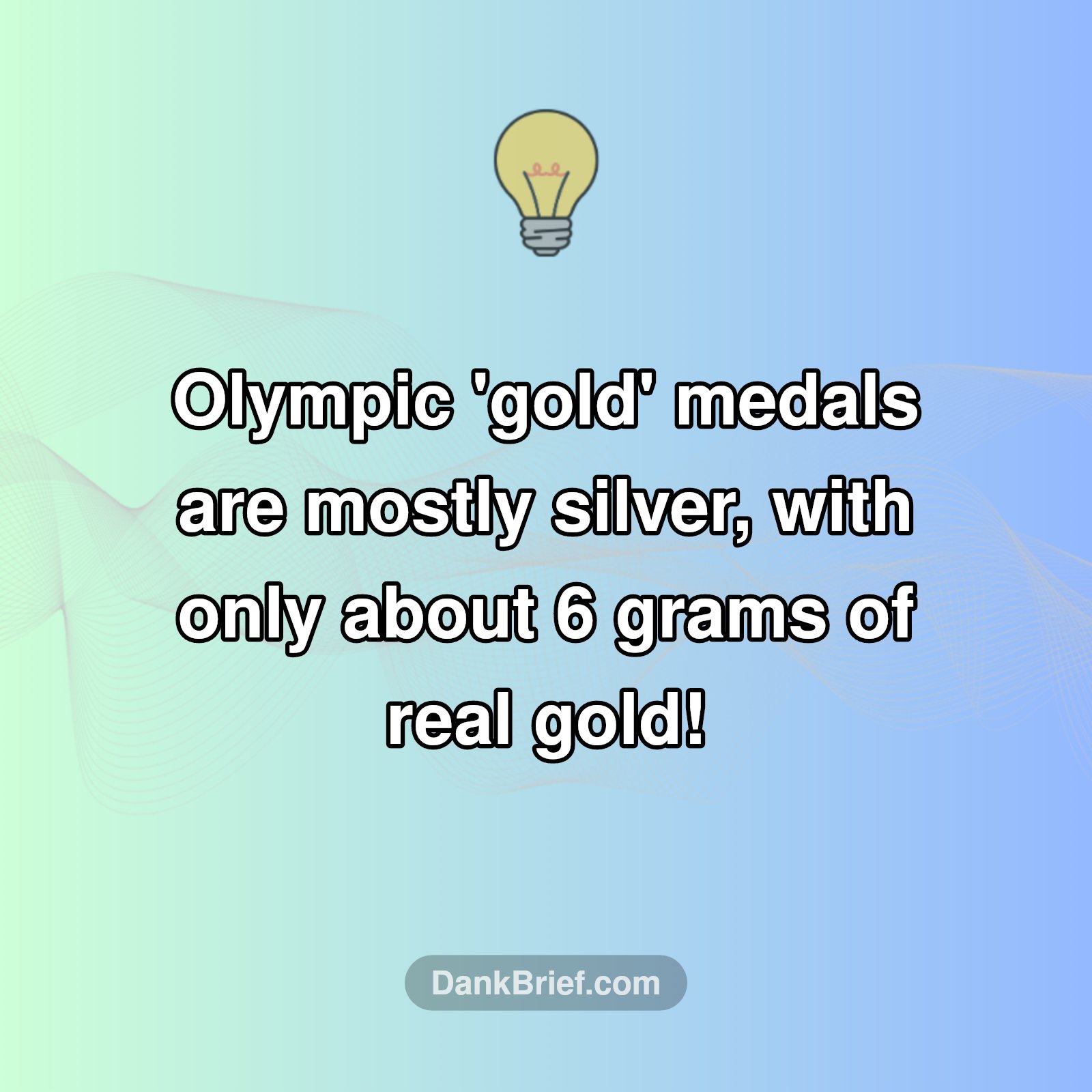 Olympic Gold Isn't Pure Gold?!