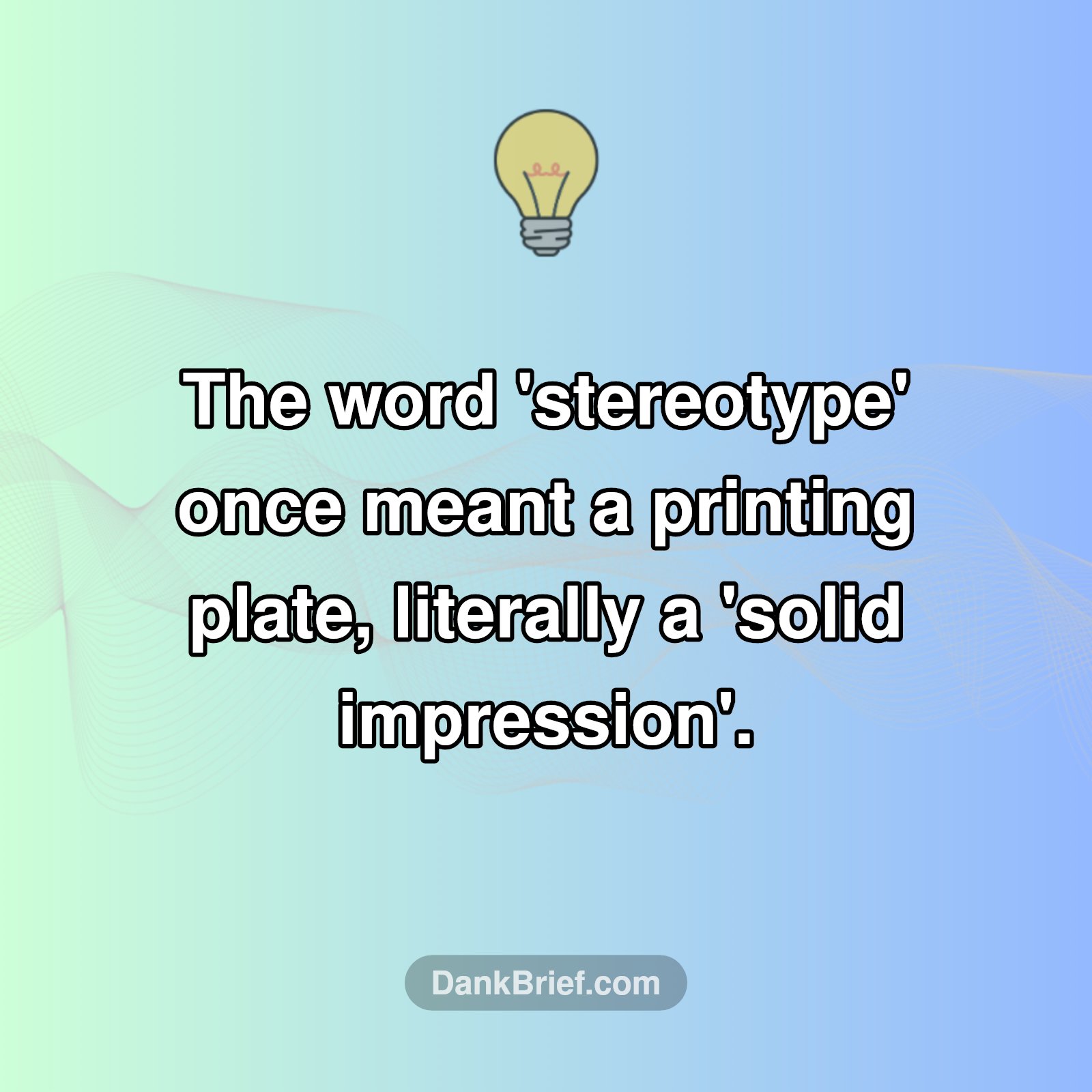 Wait, 'Stereotype' Was a Printing Term?!
