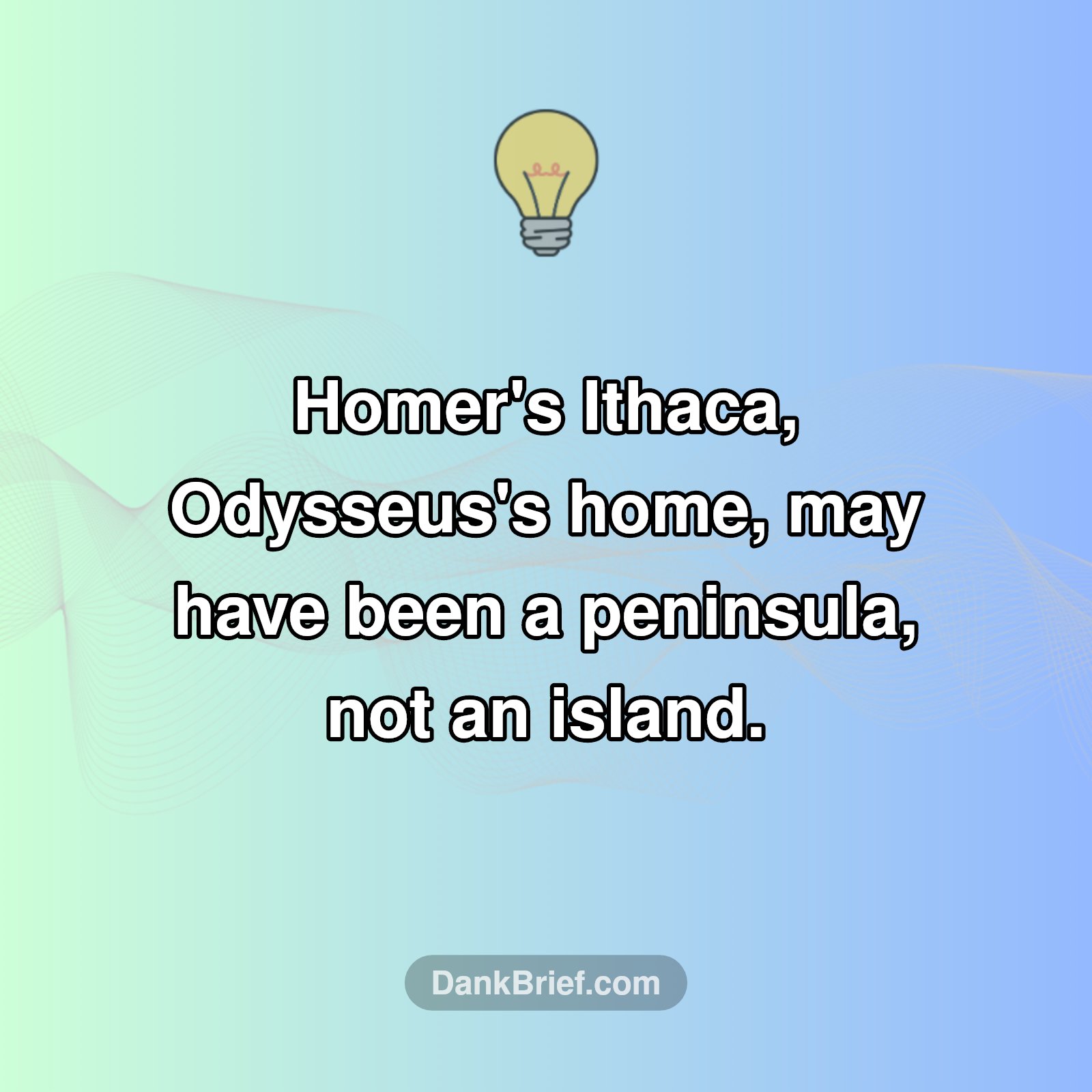 Mind Blown: Homer's Ithaca - Island or Peninsula?