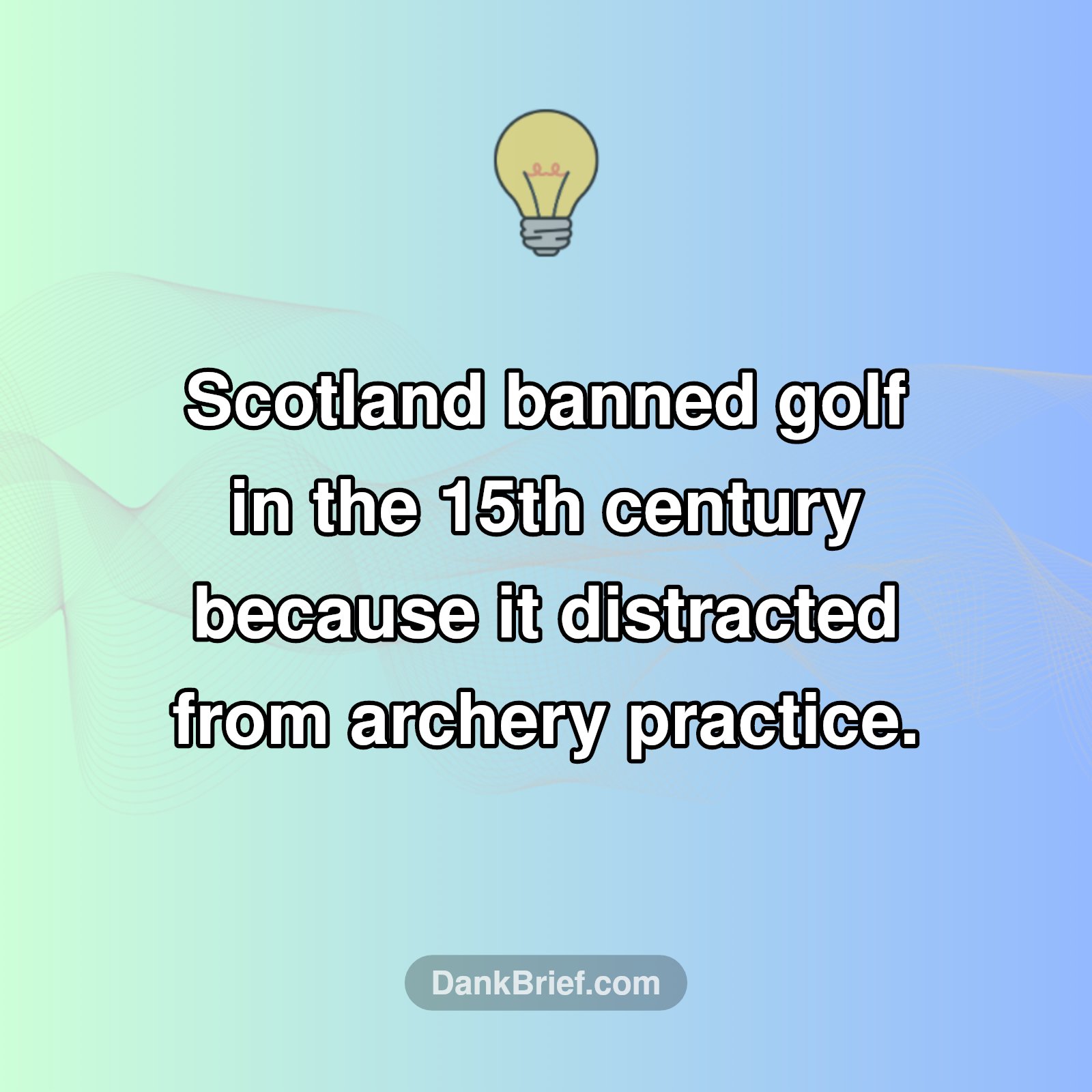 Golf Was Once ILLEGAL?!