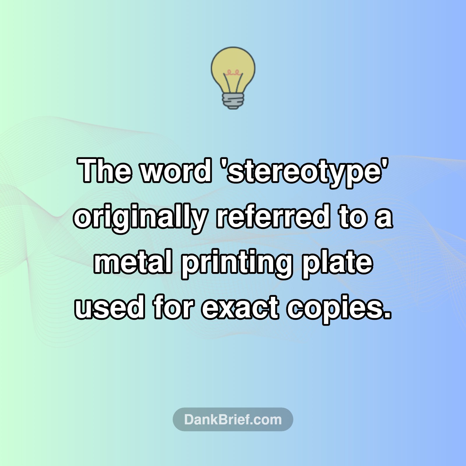 Your 'Stereotype' Word Has A Wild Printing Past