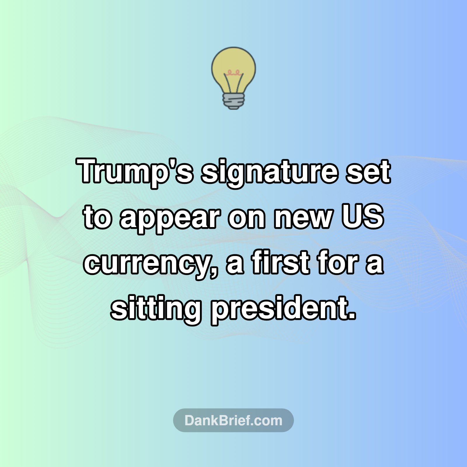 Presidential First on Your Wallet!