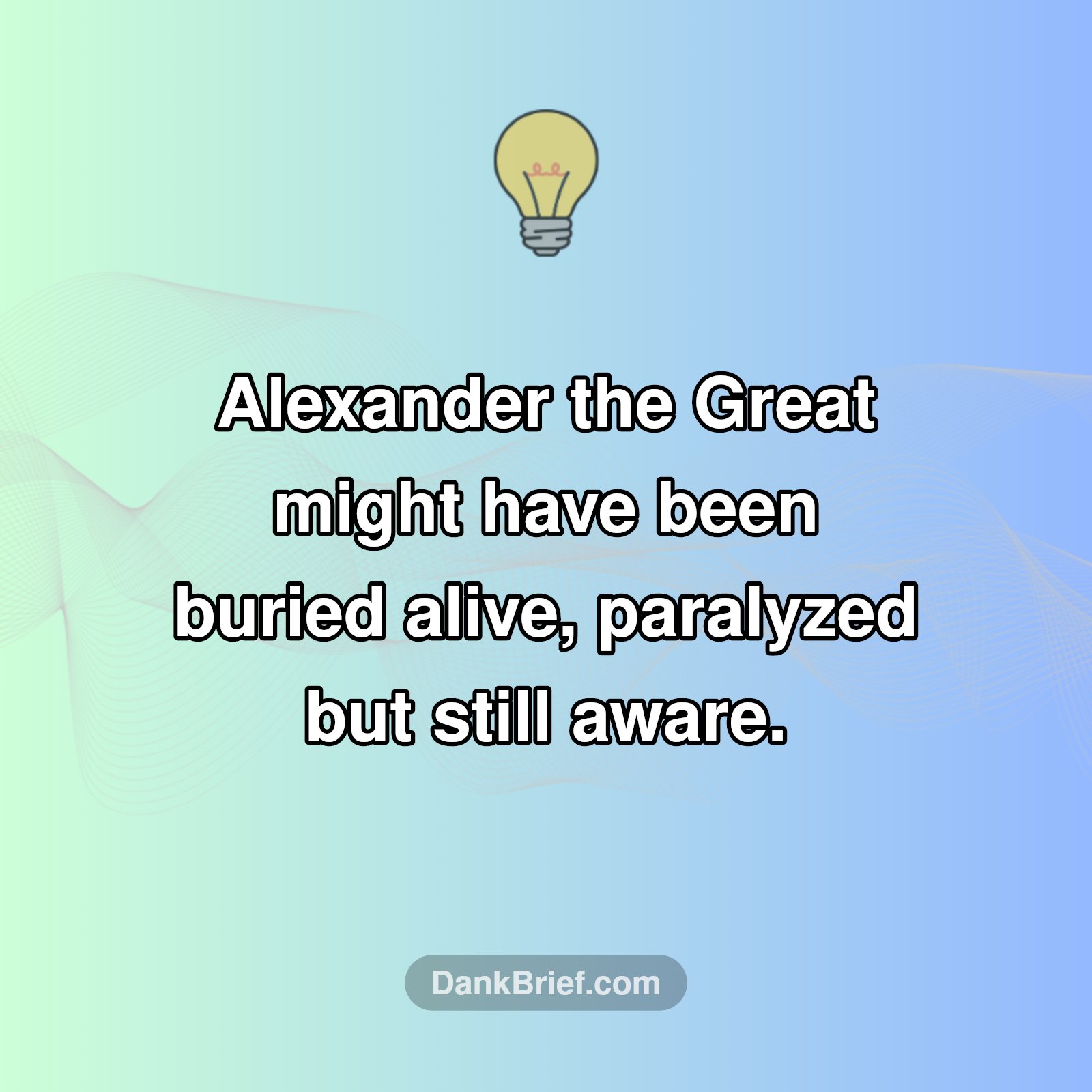 Did You Know? Alexander's Chilling End
