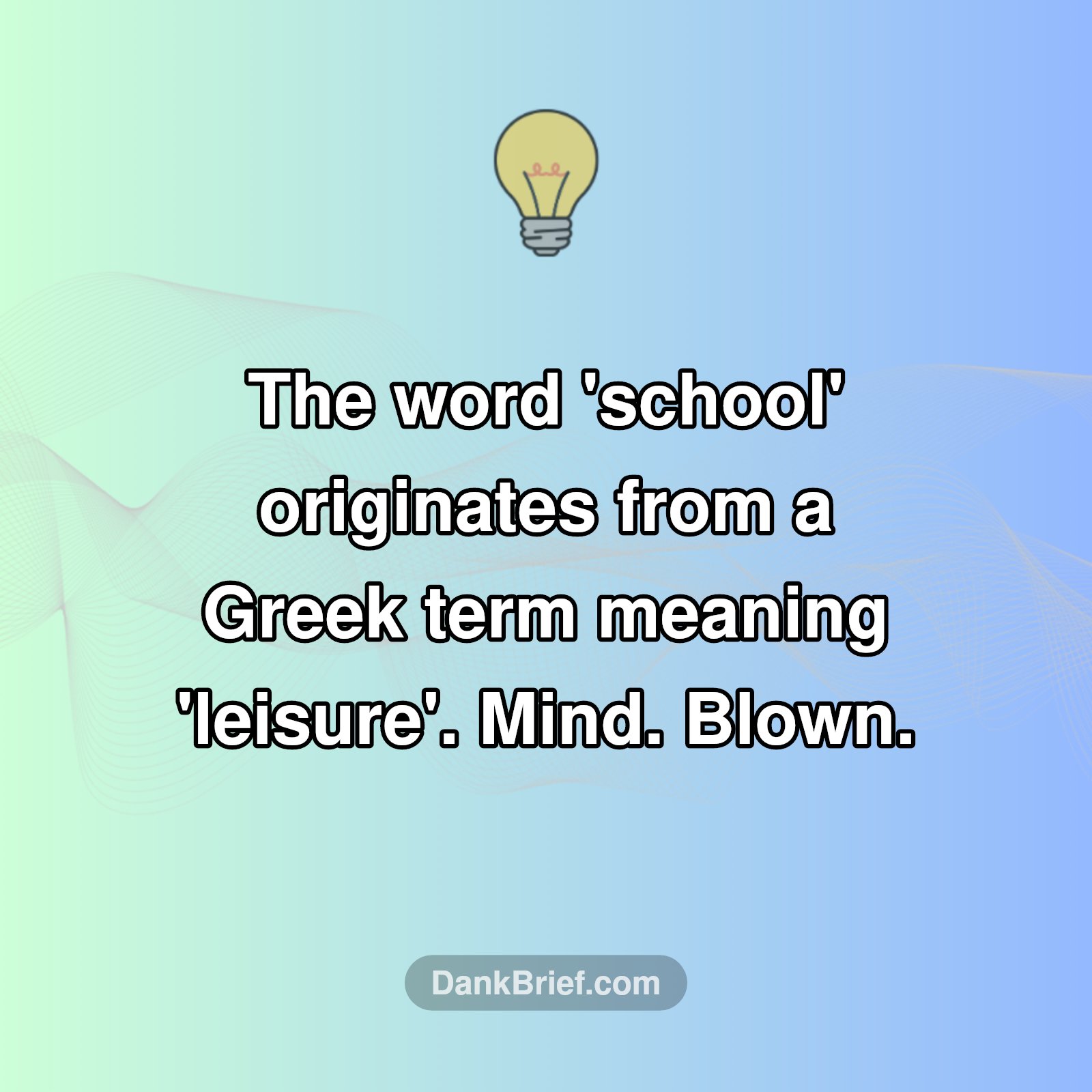 The REAL Meaning of 'School'?