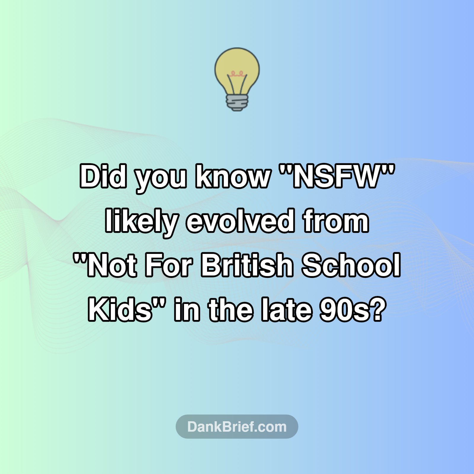 Beyond 'Not Safe For Work': The Surprising Origin of NSFW!
