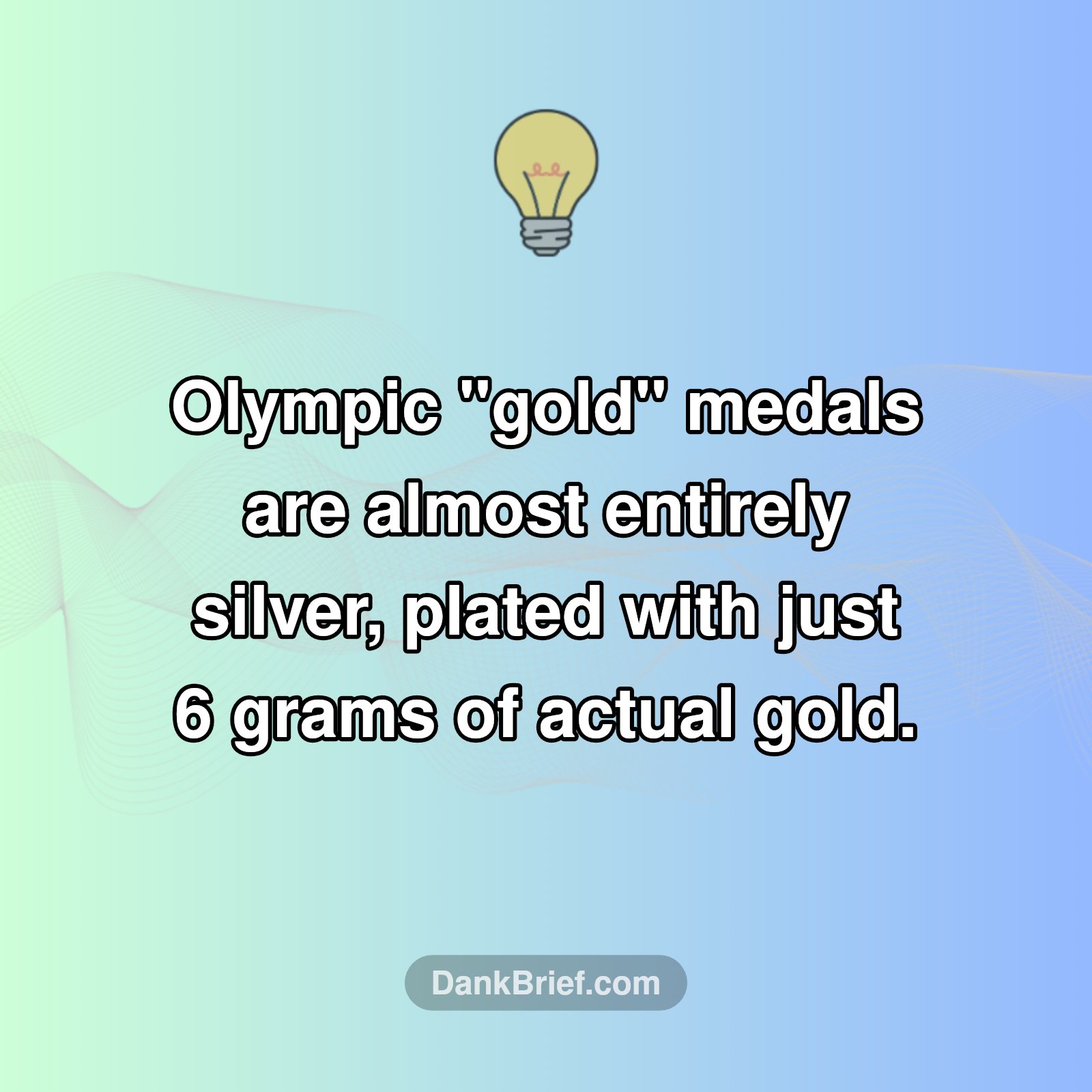 Your "Gold" Medal Isn't Really Gold?!