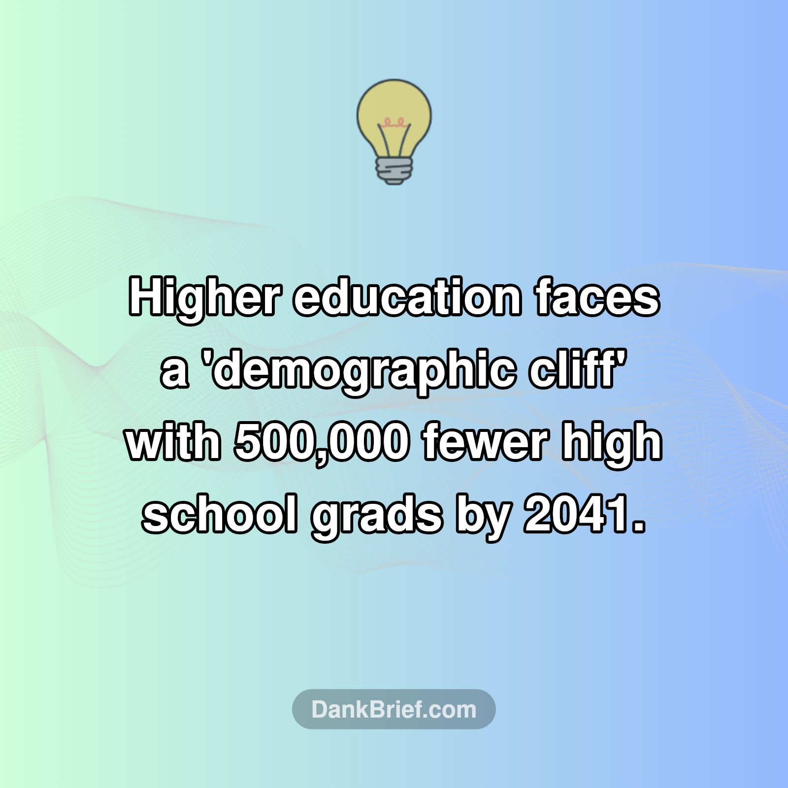 Is Higher Ed Headed for a Cliff?
