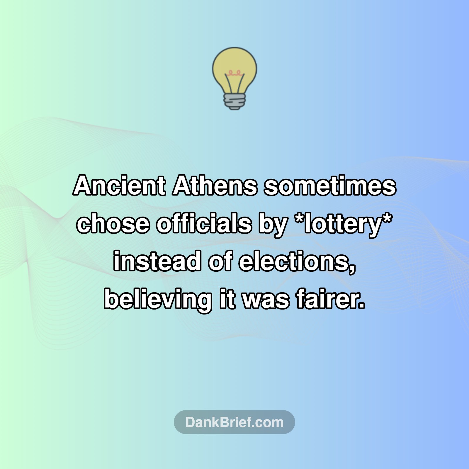 Ancient Athens: No Elections, Just Luck?