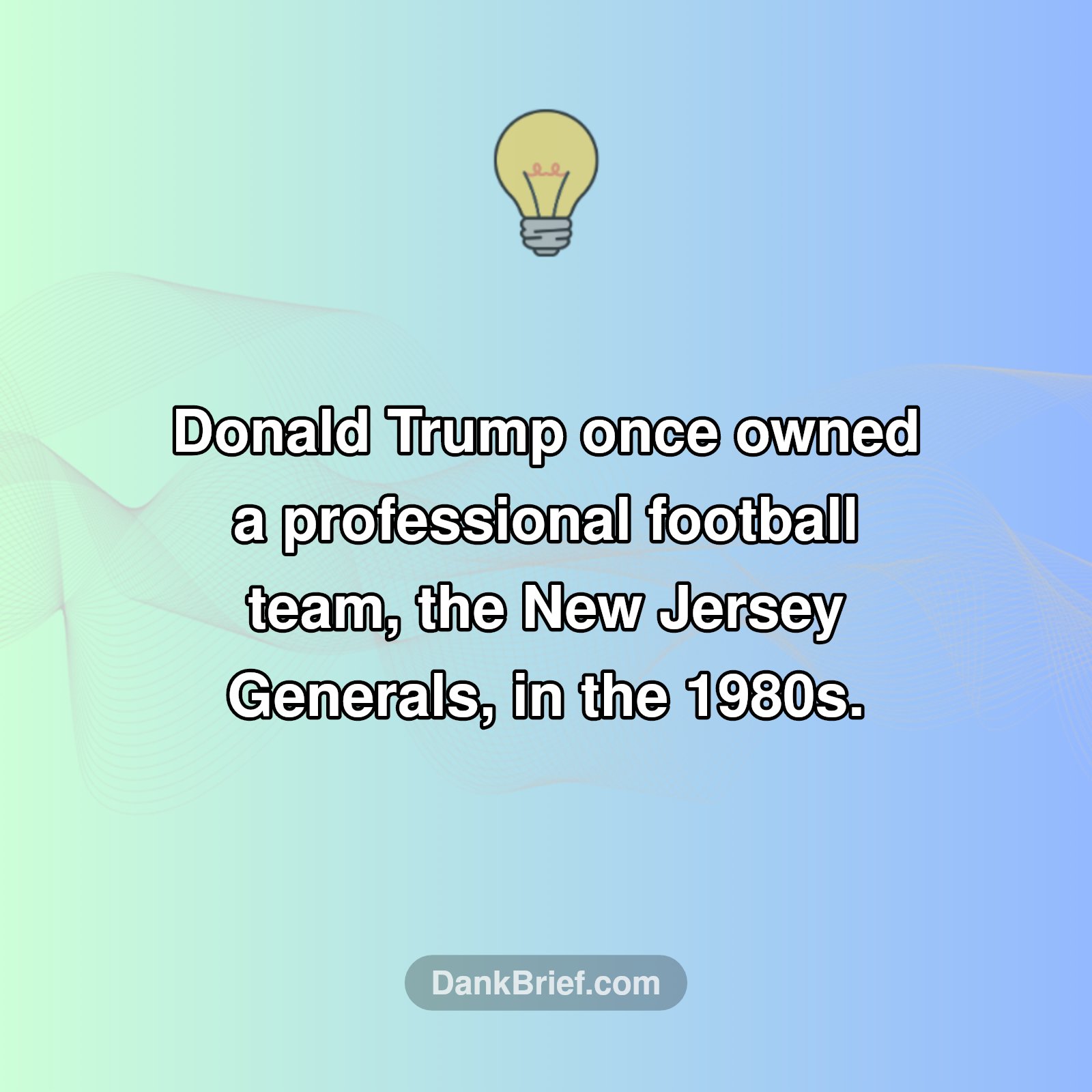 Before Politics: Trump's Football Team!