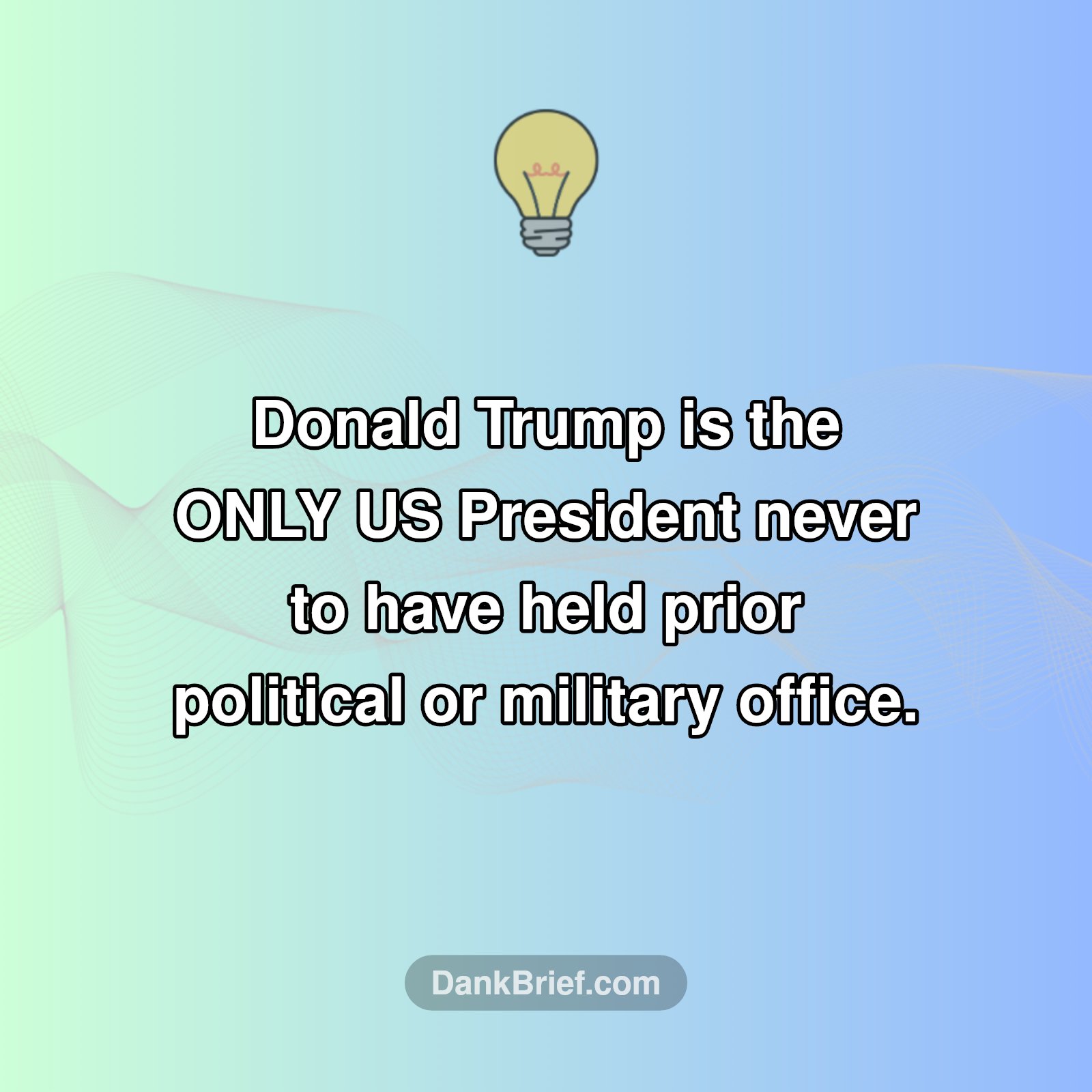 Presidential Firsts: No Prior Office?