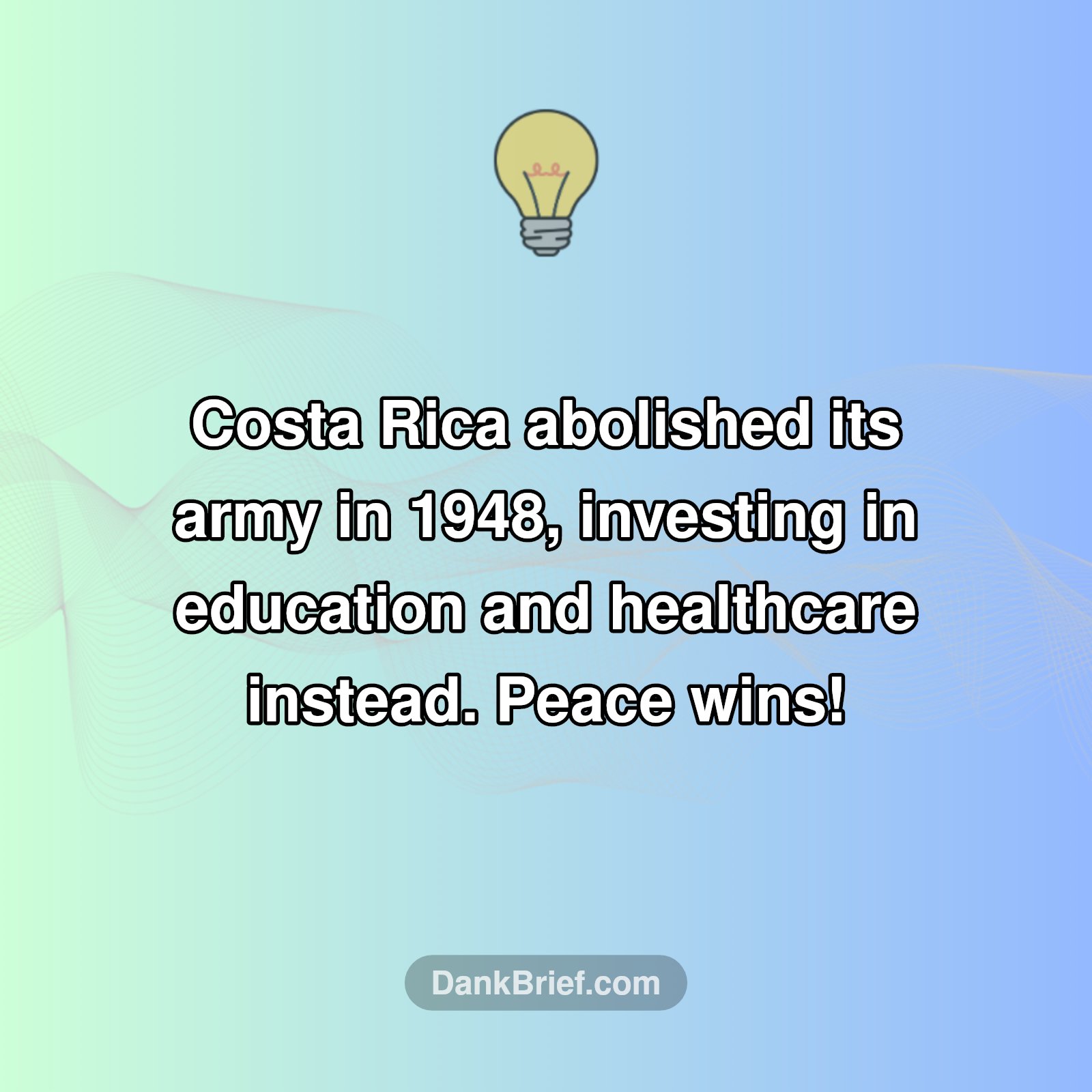 Mind-Blown: Nation Without An Army?