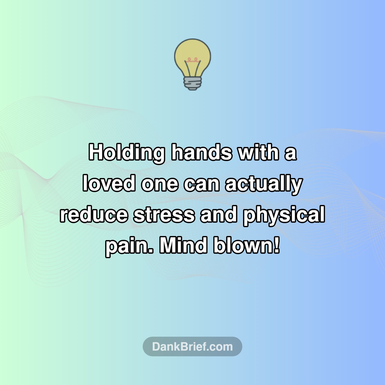 The Power of a Hand-Hold!