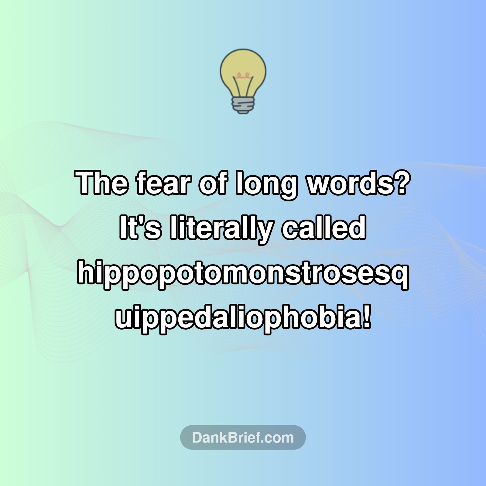 The Most Ironic Phobia Ever?