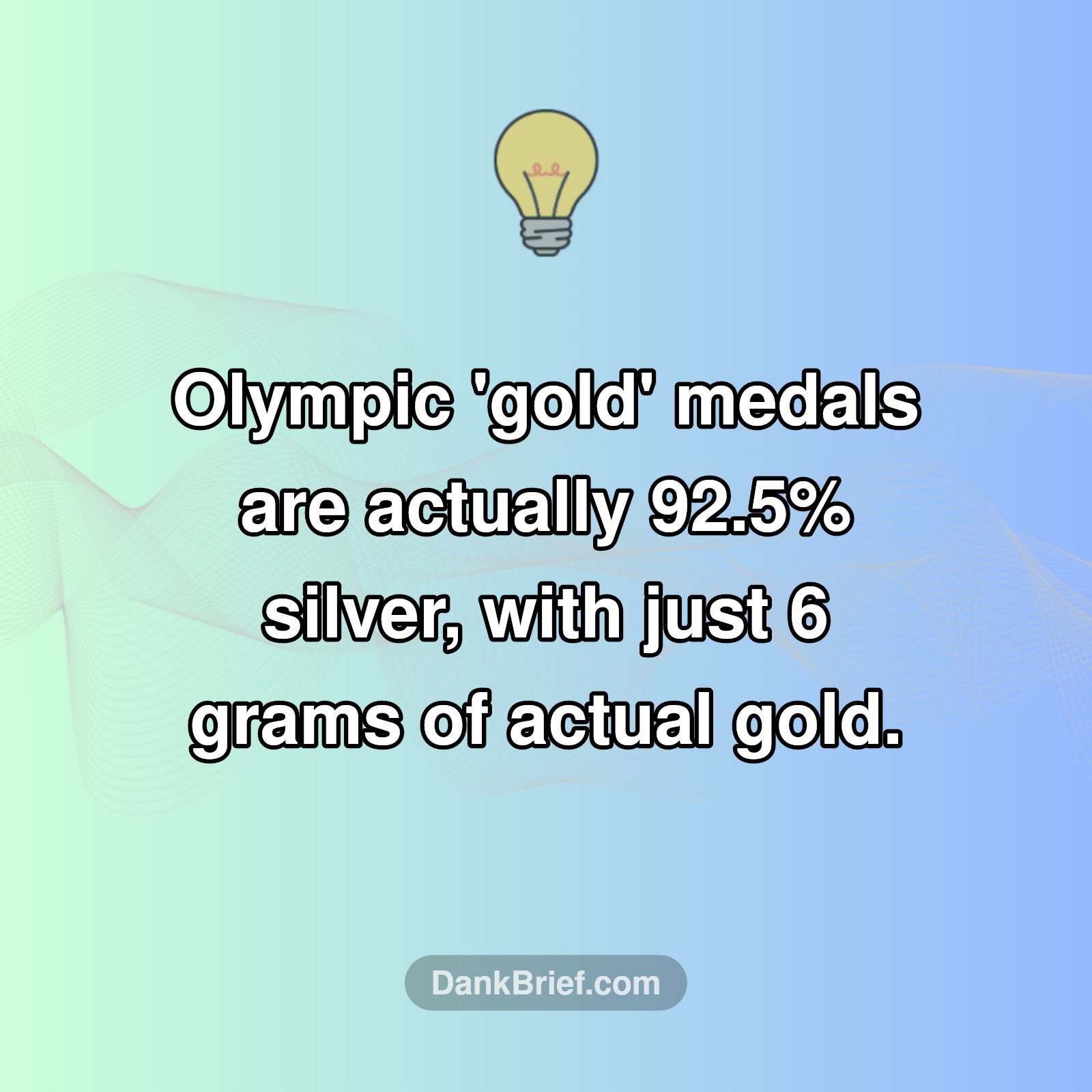 Your 'Gold' Medal Is Mostly... Silver?!