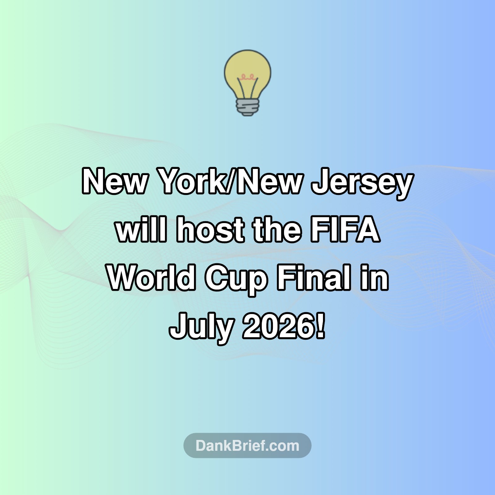 World Cup Final Heads to NYC!