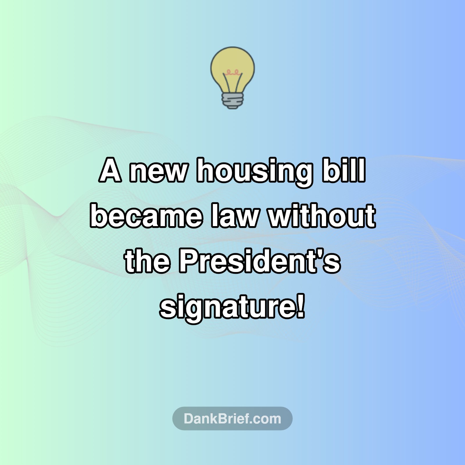 Legislation Shocker!