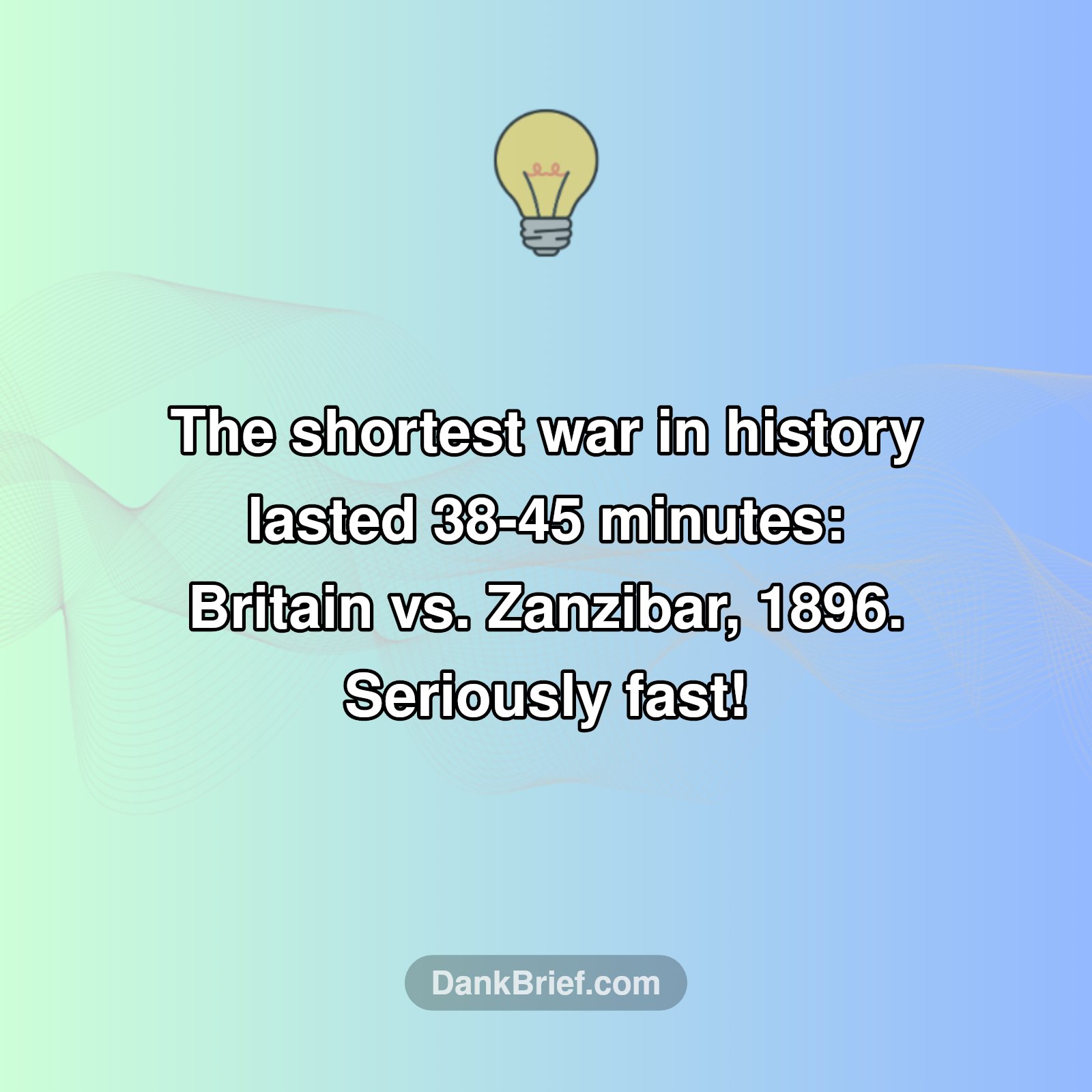 The World's QUICKEST War?!