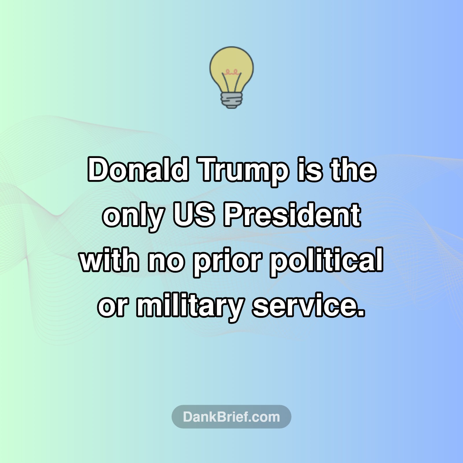 The ONLY President Who Never...
