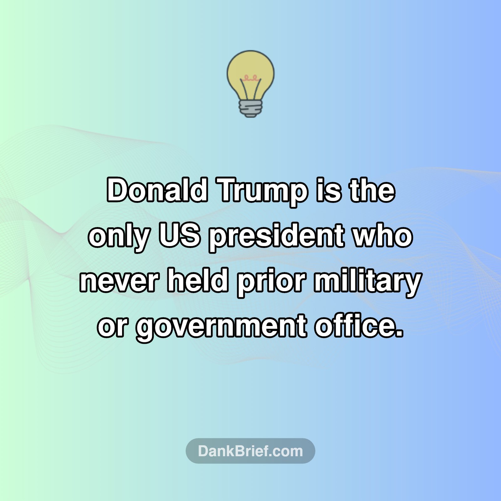 The Prez Who Skipped the Usual Path
