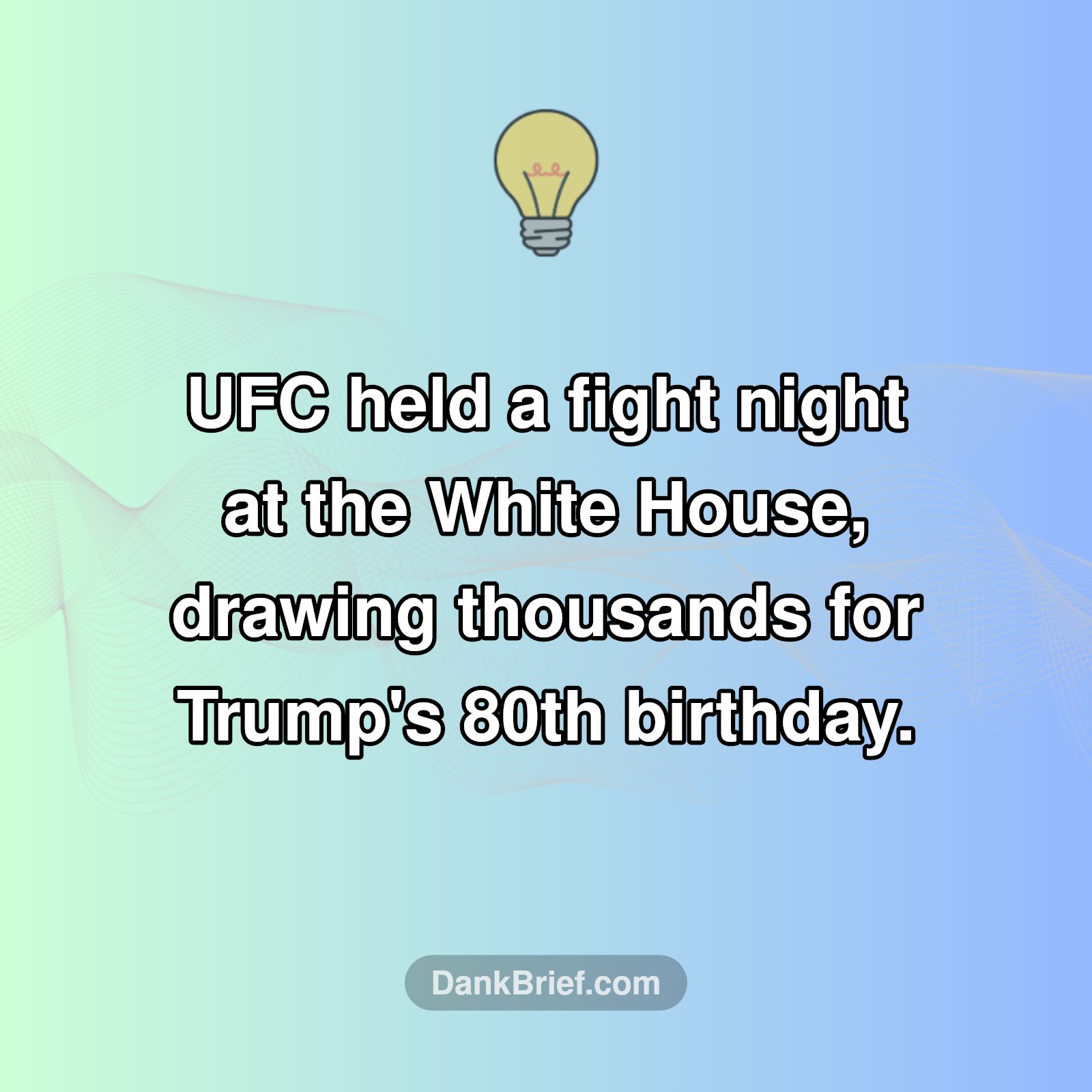 When the Octagon Met the Oval Office!