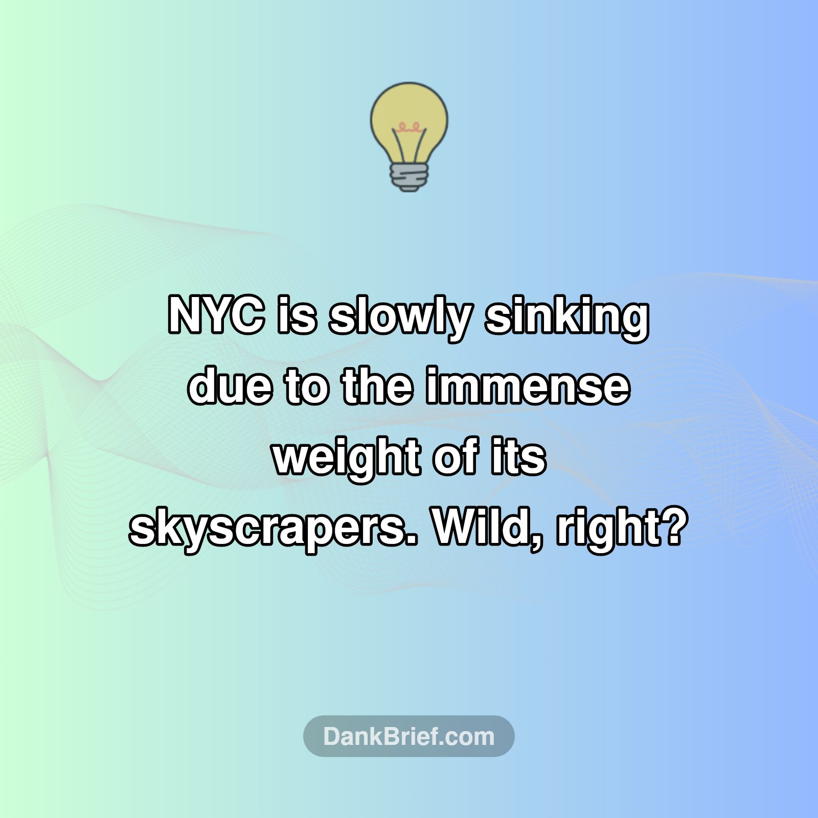 NYC: Sinking City?
