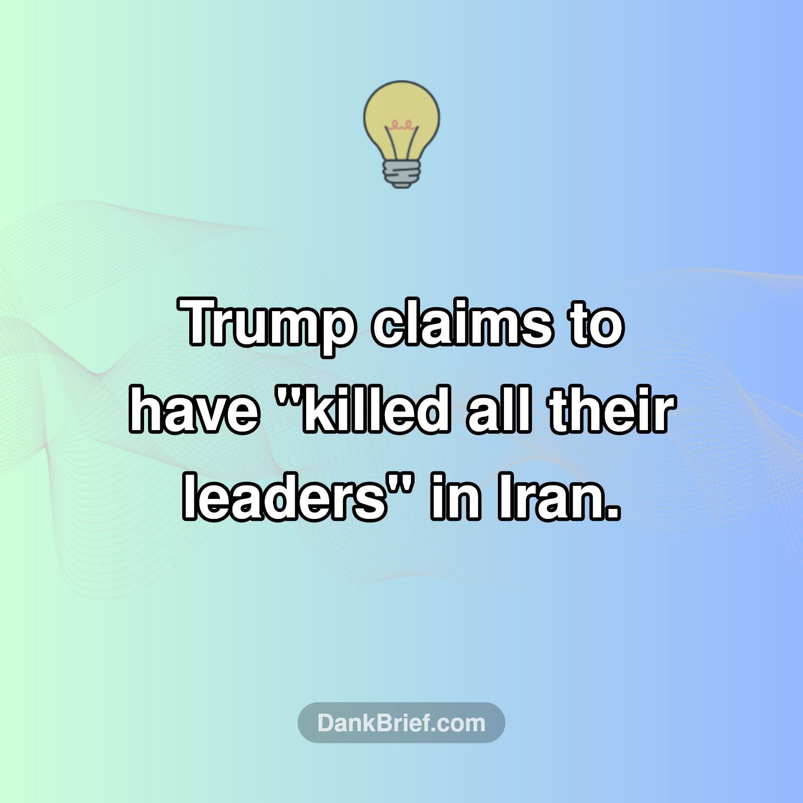 Trump's Bold Claim Amidst Iran Conflict