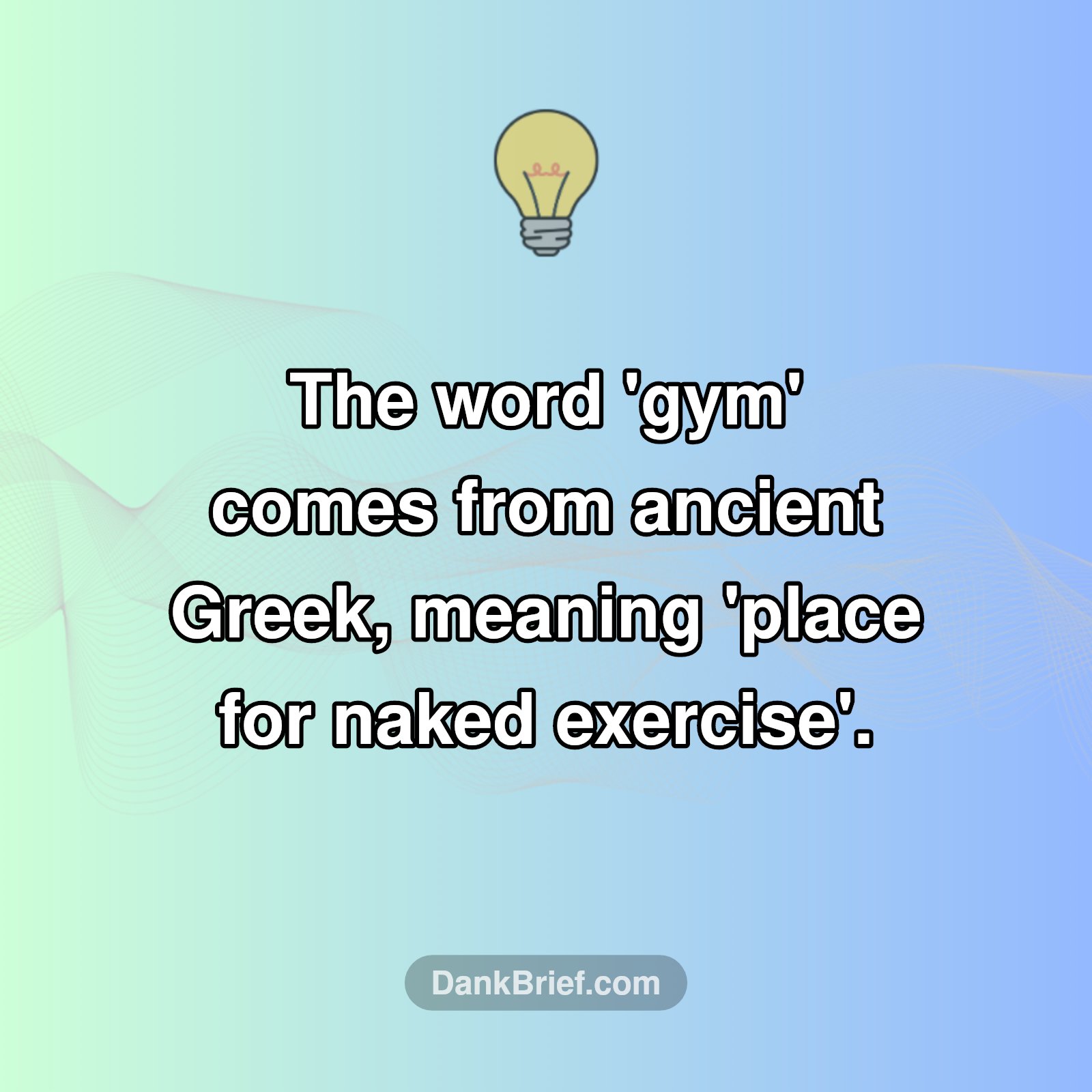 The Wild Origin of 'Gym'!