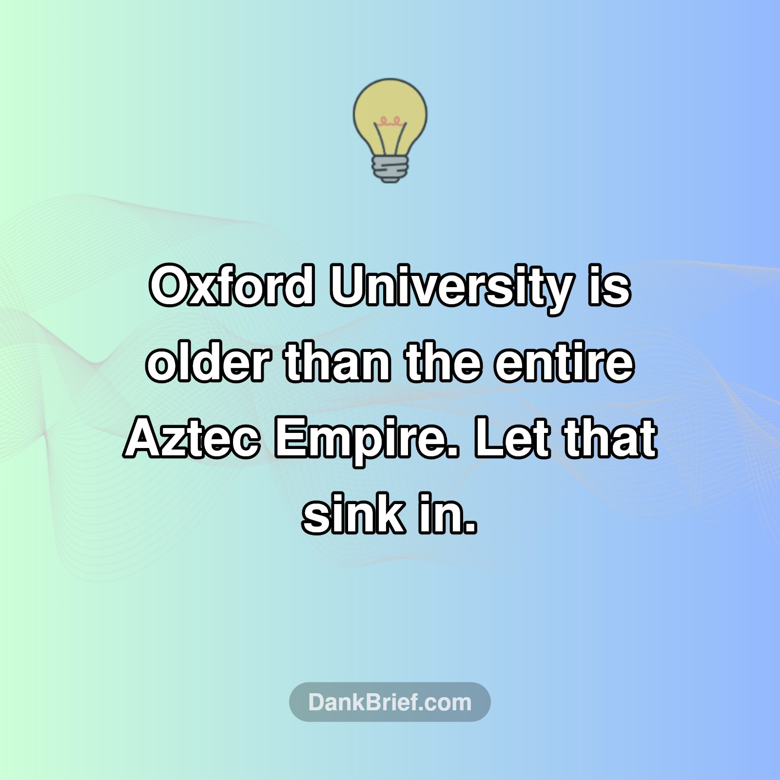 Mind-Blowing Uni Fact!