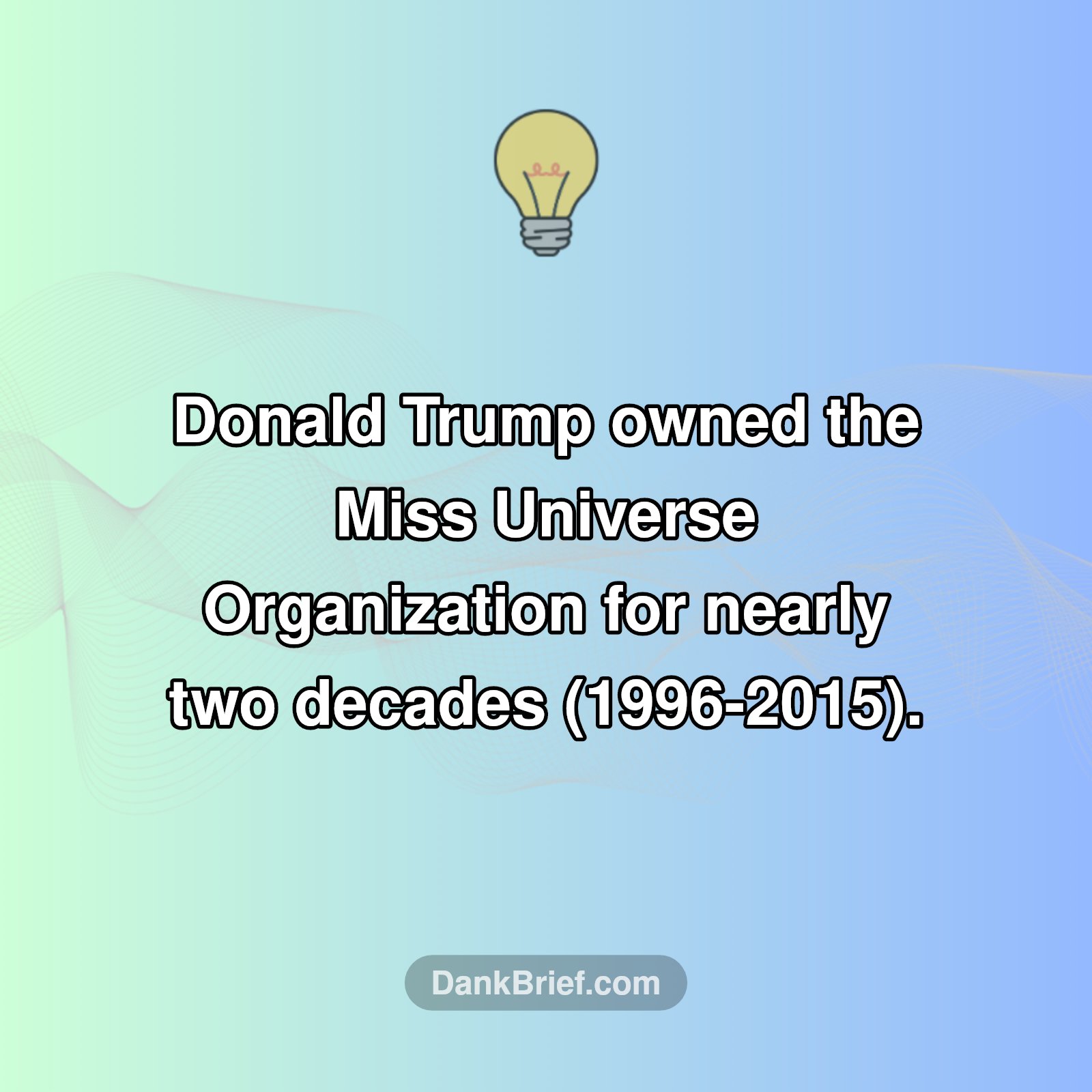 Did You Know: Trump's Pageant Empire?