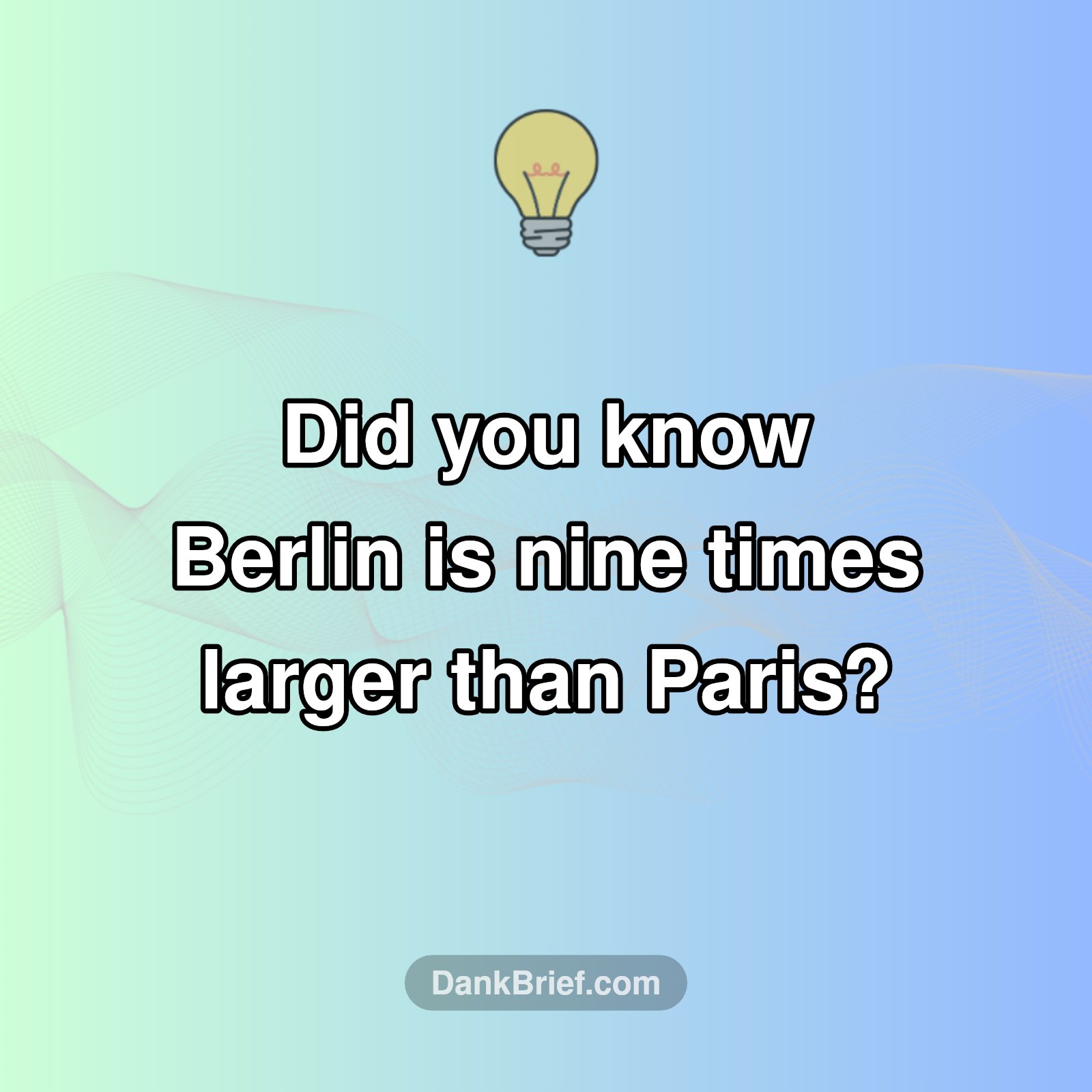 Berlin's Surprising Scale