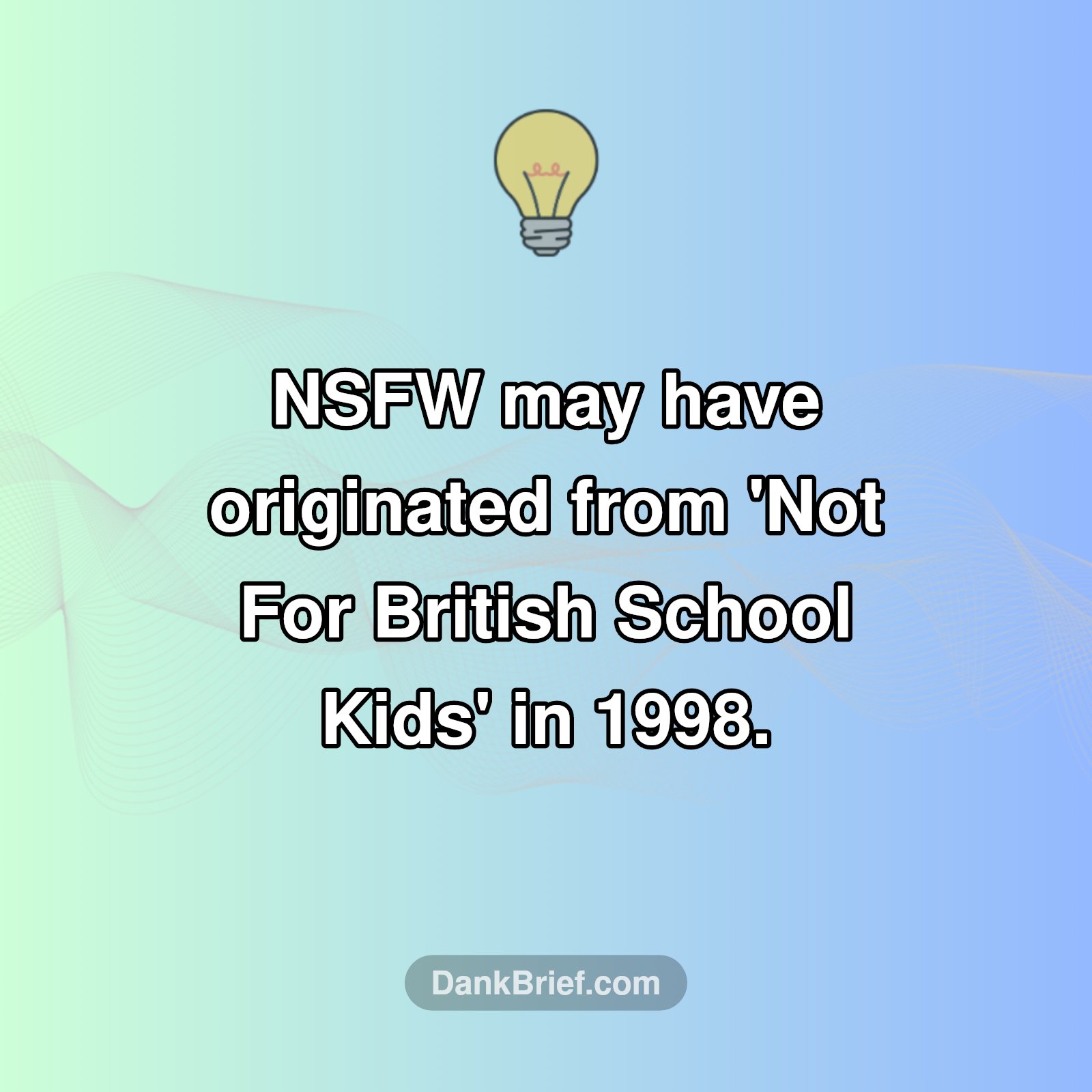 The Surprising Origin of 'NSFW'